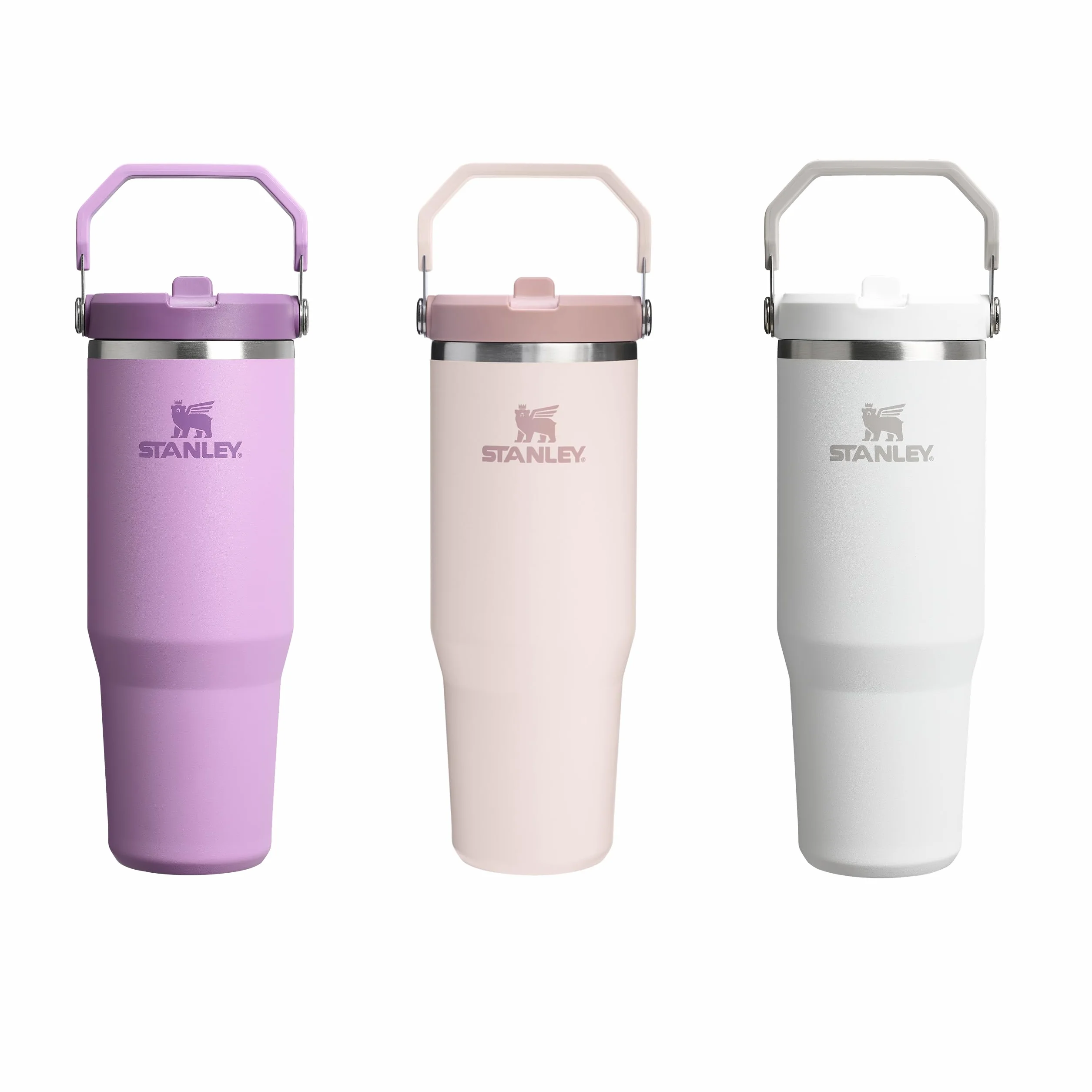 Stanley Flip Straw Tumbler 1.0 Botella Agua 0.89L Acero Inoxidable Sin BPA Conserva Frío 12 Horas Rose Quartz
