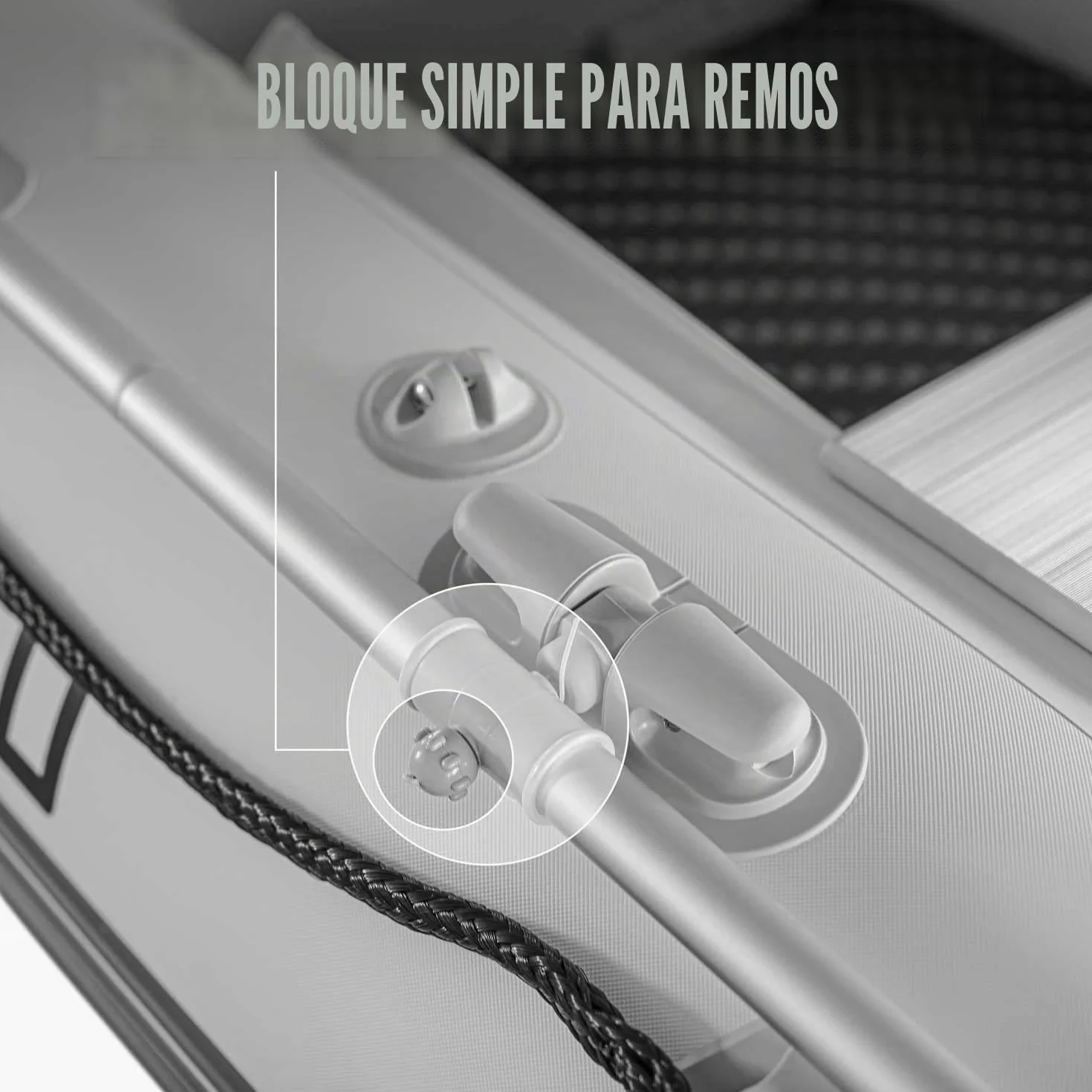 Slit 250 – Bote inflable/Tender 250 x 132 cm con 4 cámaras de aire y suelo de aire