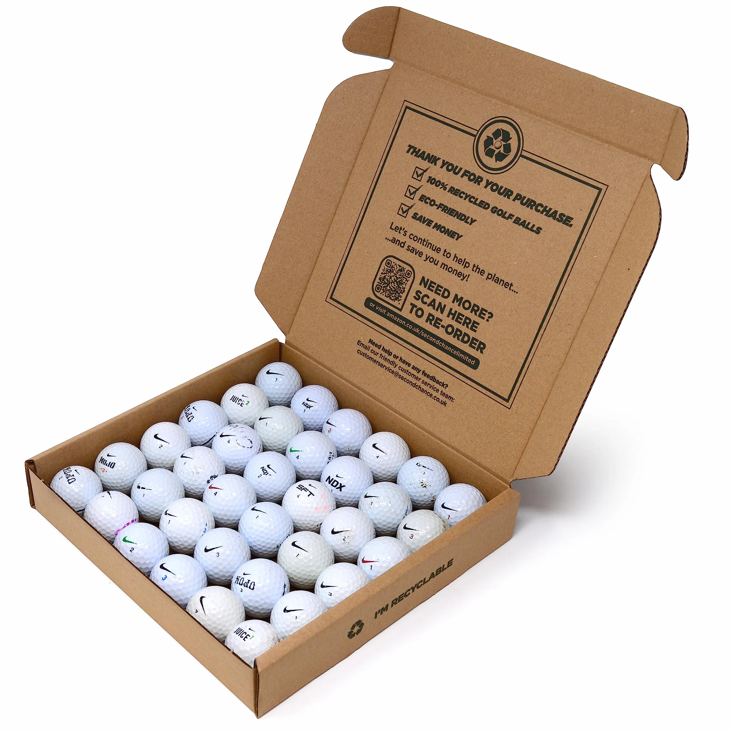 Second Chance Nike Assorted Model Lake Golf Balls (Grade B)