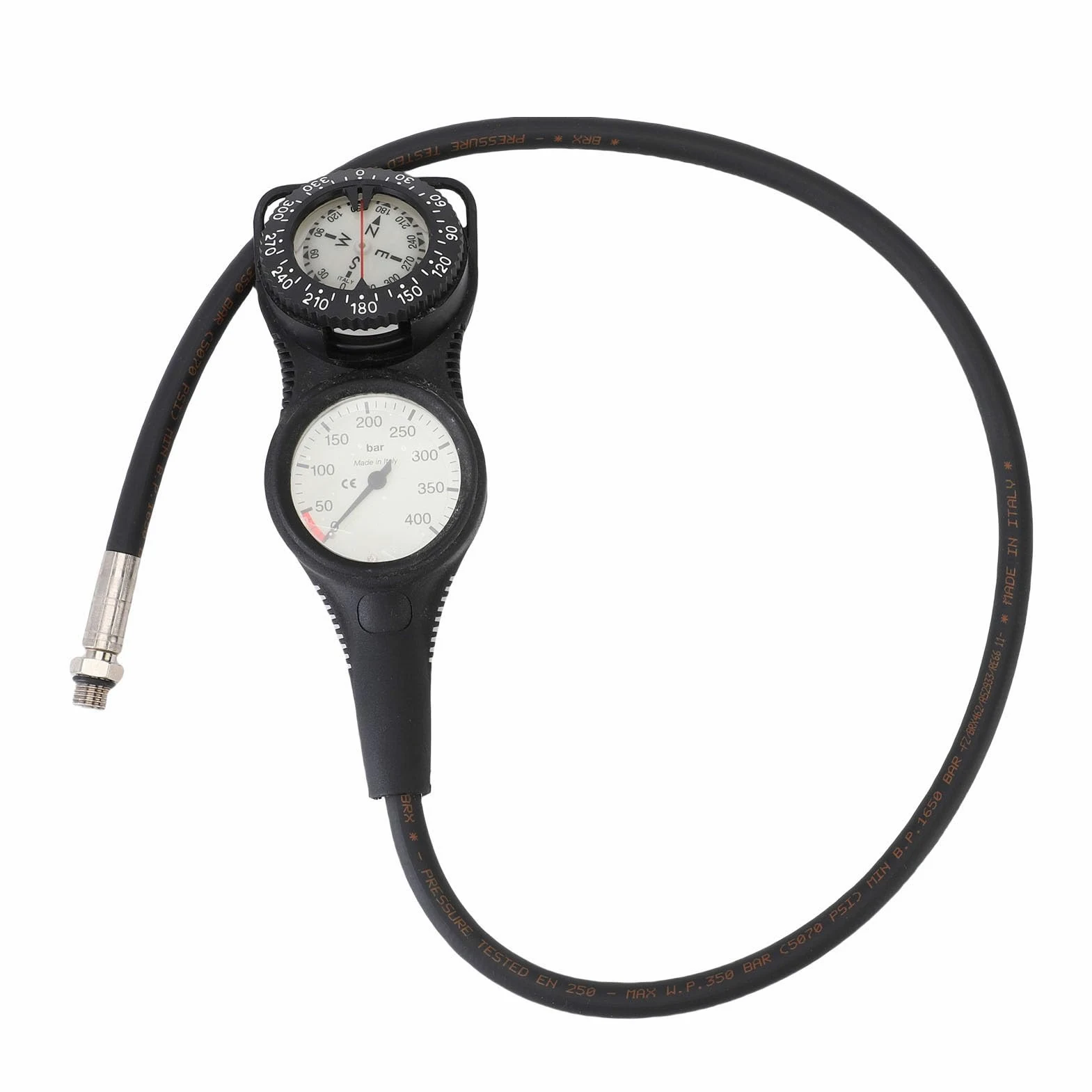 Sorandy Brújula Medidor de Presión de Buceo, Instrumento de Unidad Múltiple con Pantalla Clara con Material Plástico de Larga Duración, Consola de Instrumentos de Buceo para Recreación