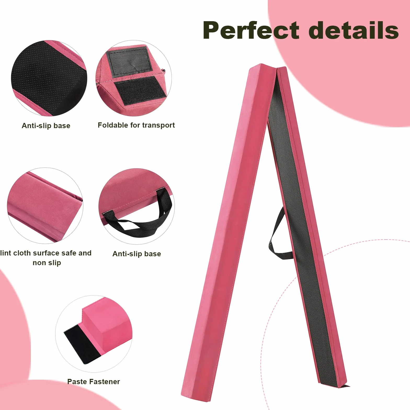 Viga de Equilibrio Plegable 240/270/300cm Gimnasia Infantil