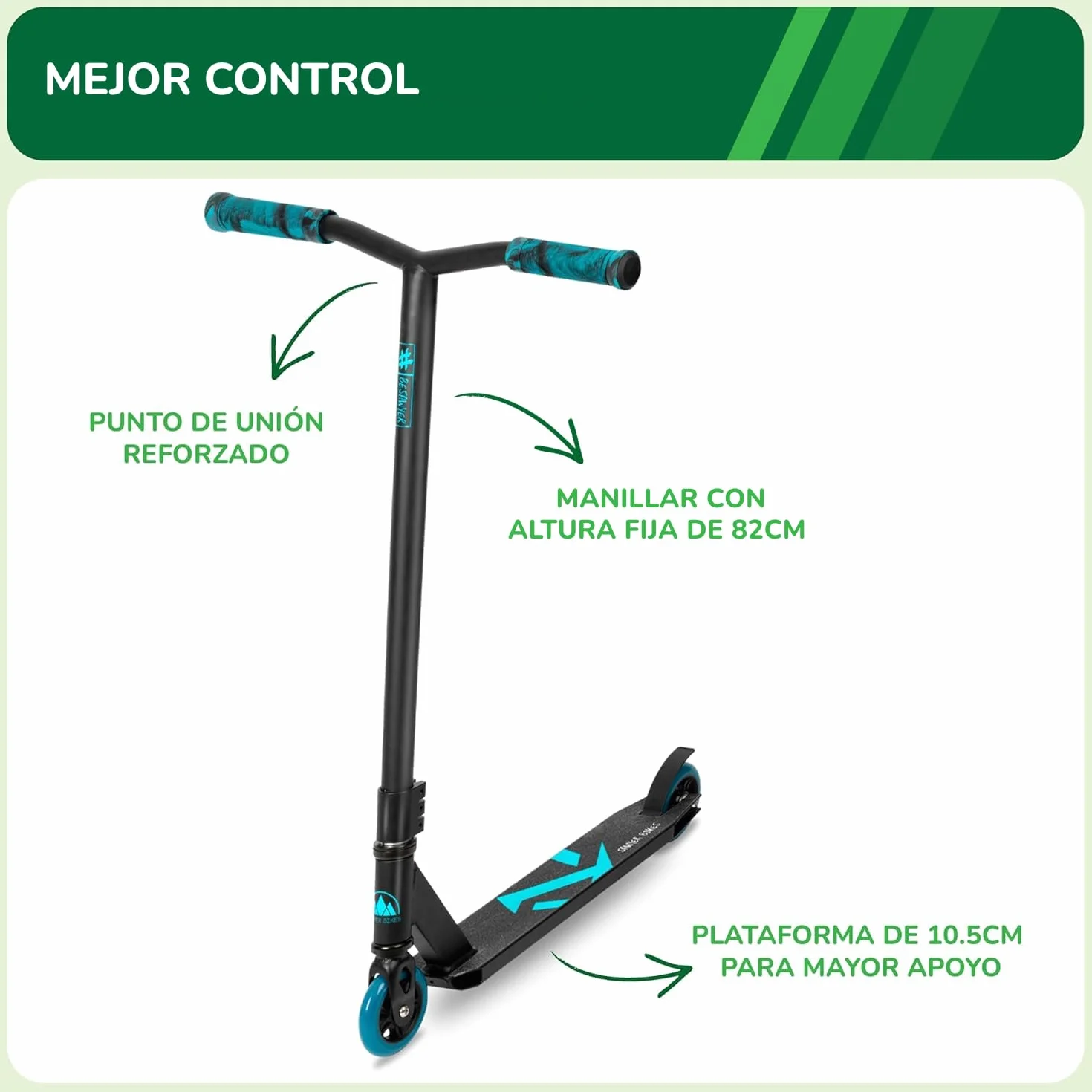 Sawyer Bikes - Patinete Freestyle - Niños 7 a 10 Años