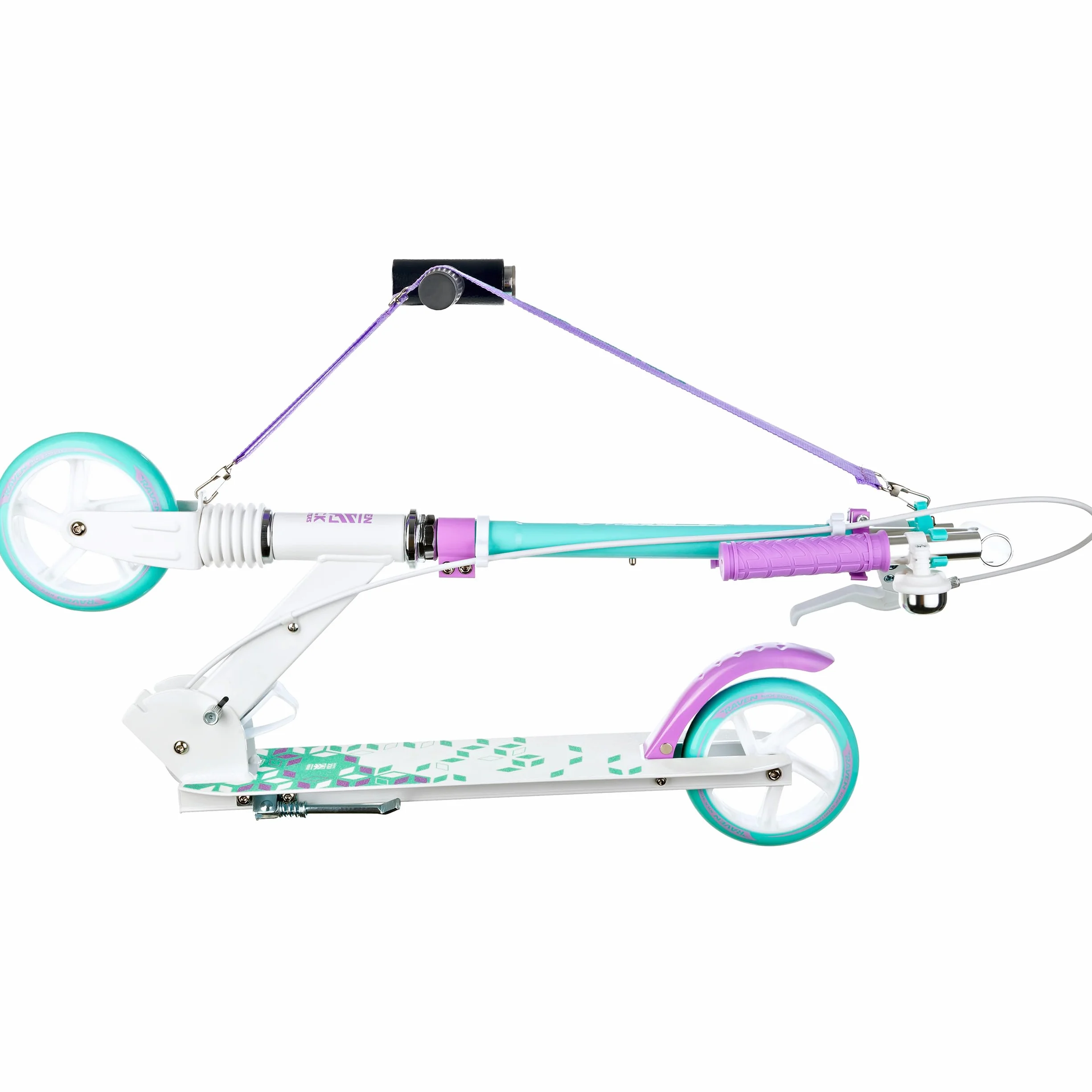 Raven Patinete Plegable para Niños y Adultos con Rodamientos ABEC-9 y Manillar Ajustable