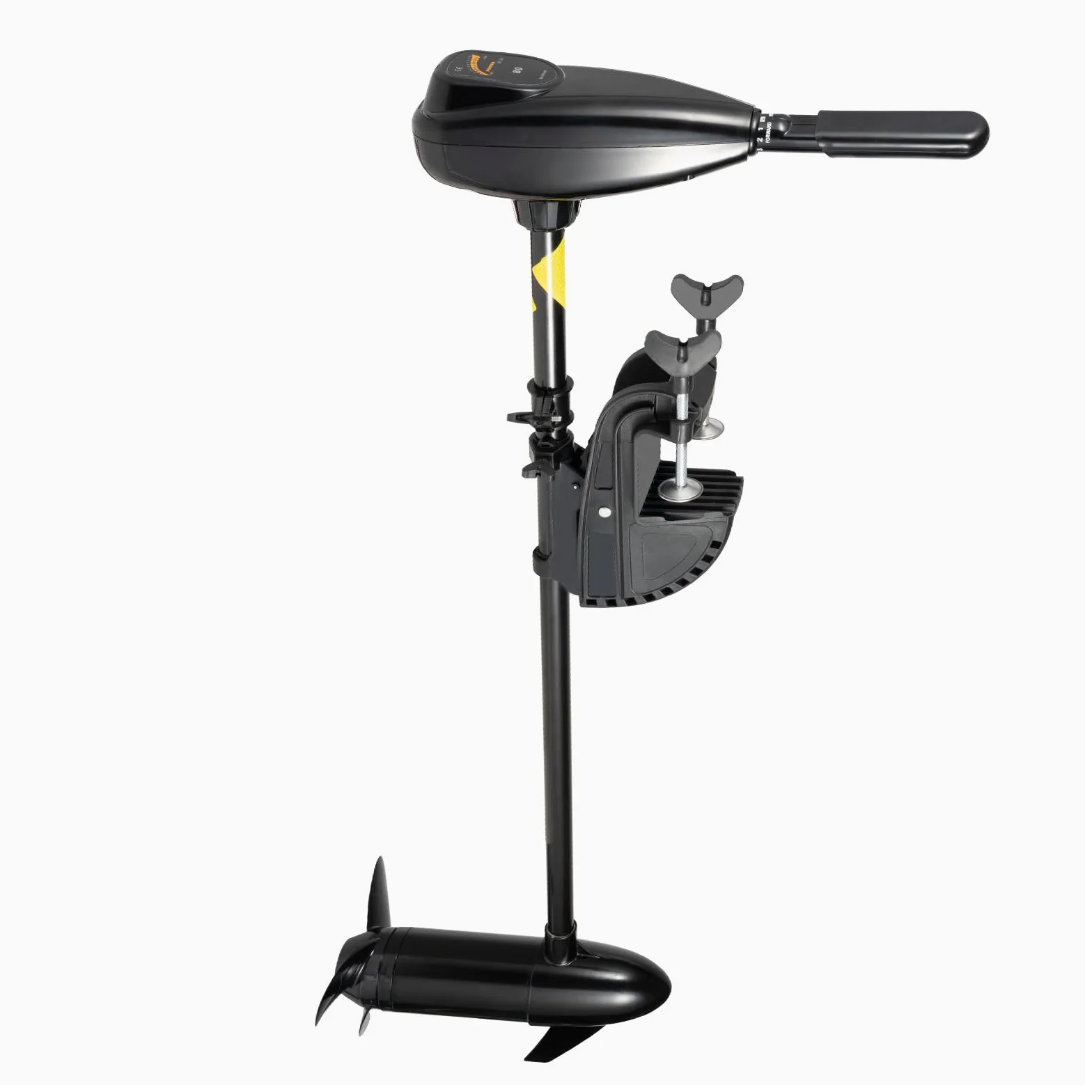 Motor fueraborda eléctrico 55LBS 800 W 12 V, motor fueraborda con 5 marchas hacia delante/3 marchas atrás y pantalla LCD, para botes hinchables, kayak, barco hasta 4 m