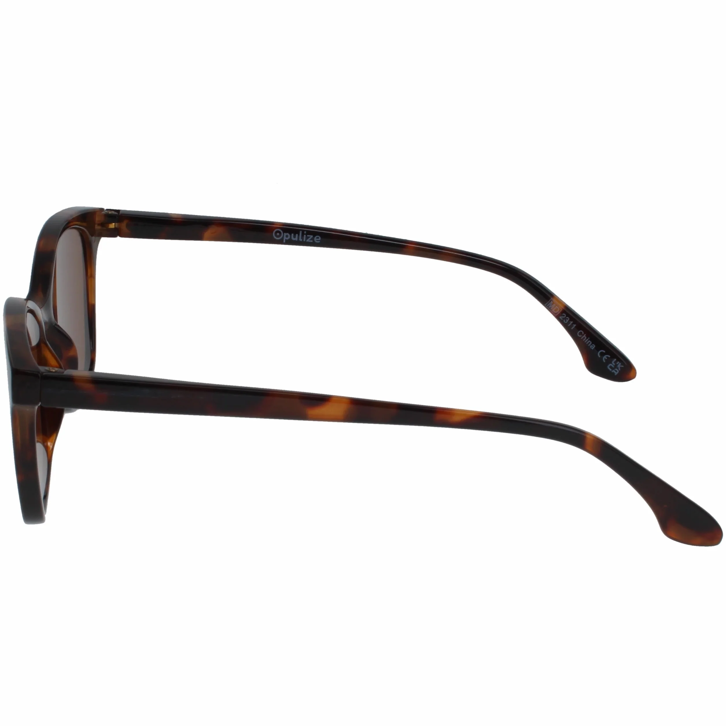 OPULIZE KAT Gafas de Lectura Solares Montura Ojo de Gato Marrón Carey +3.00