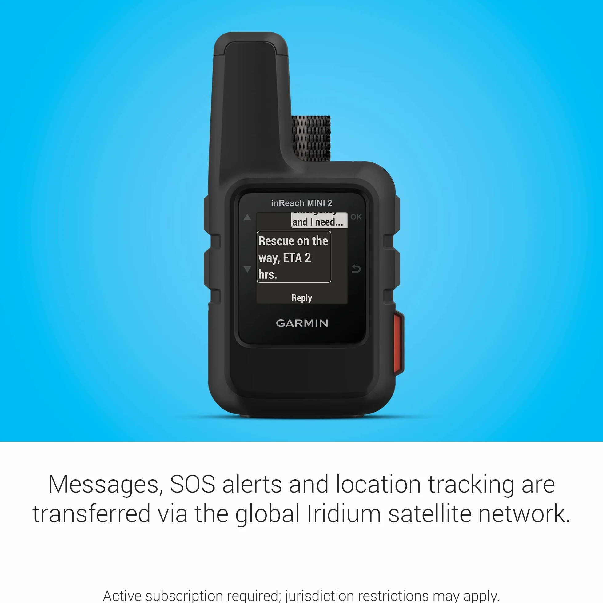 Garmin inReach Mini 2 - Comunicador por satélite Ligero y Compacto, para Senderismo, Color Negro