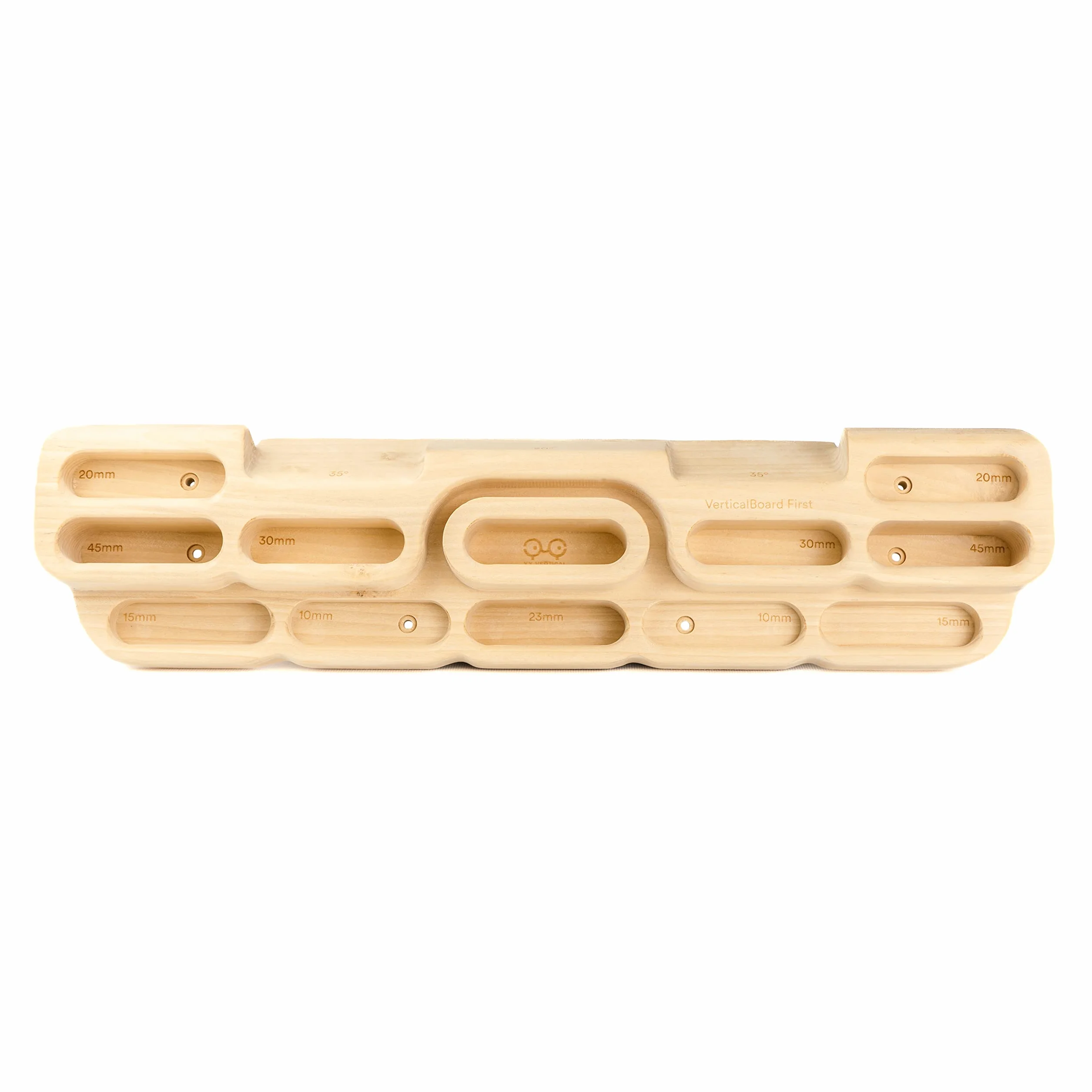 YY Vertical – Verticalboard First – Multipresa de Madera Grande y evolutiva para Escalada – Hangboard Completo para progresión, Fuerza de Dedos y dominadas