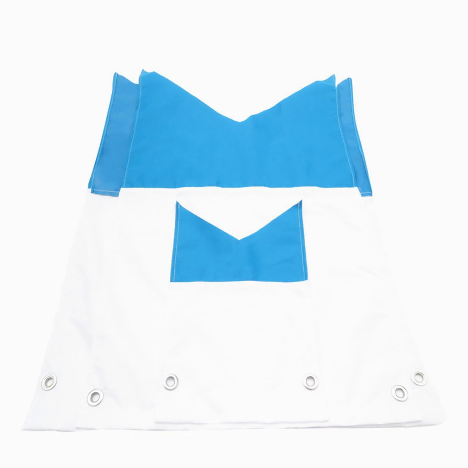 Generisch Set de banderas flotantes de buceo, 35 x 25 cm, 75 x 60 cm, 80 x 50 cm, tamaño azul y blanco, para actividades marinas y seguridad en la piscina, bandera de seguridad para snorkel