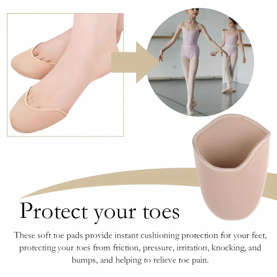 JEYORZY 2 Pares de Almohadillas para Protector Dedos de Ballet para Zapatos de Punta