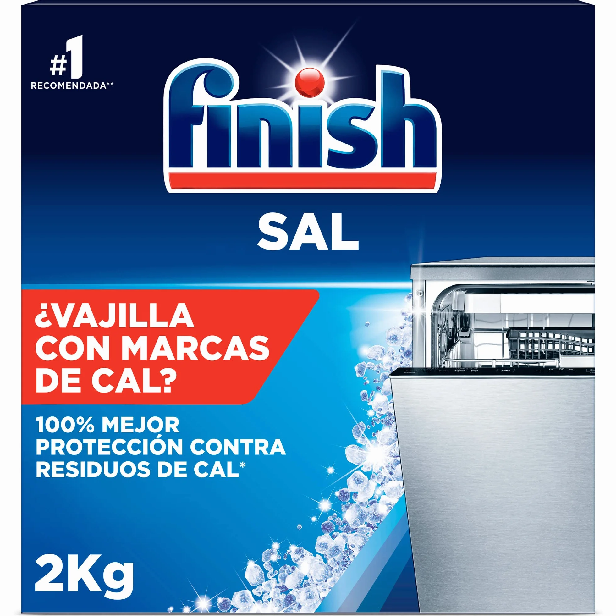 Finish Sal para Lavavajillas Antical 2kg