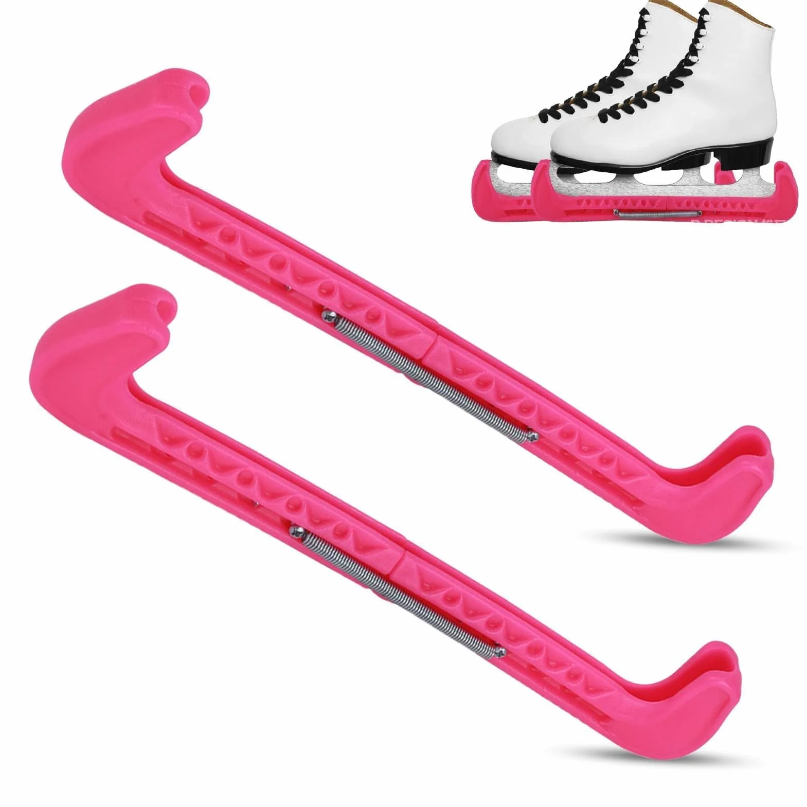HERCHR Protectores De Patines sobre Hielo, 1 Par De Protectores De Cuchillas De Hockey Deportivo, Protectores De Patinaje Artístico, Accesorios Protectores Ajustables para Patines Artísticos