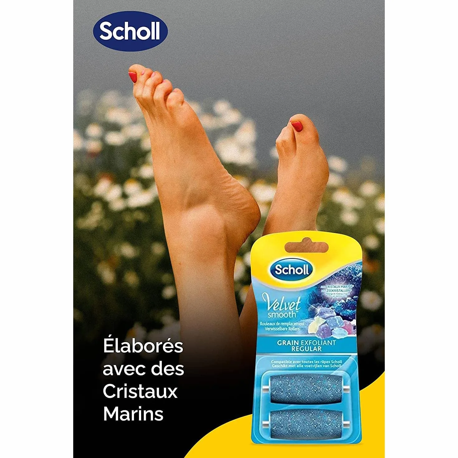 Scholl Exfoliante con cristales de diamante para talón 2 unidades