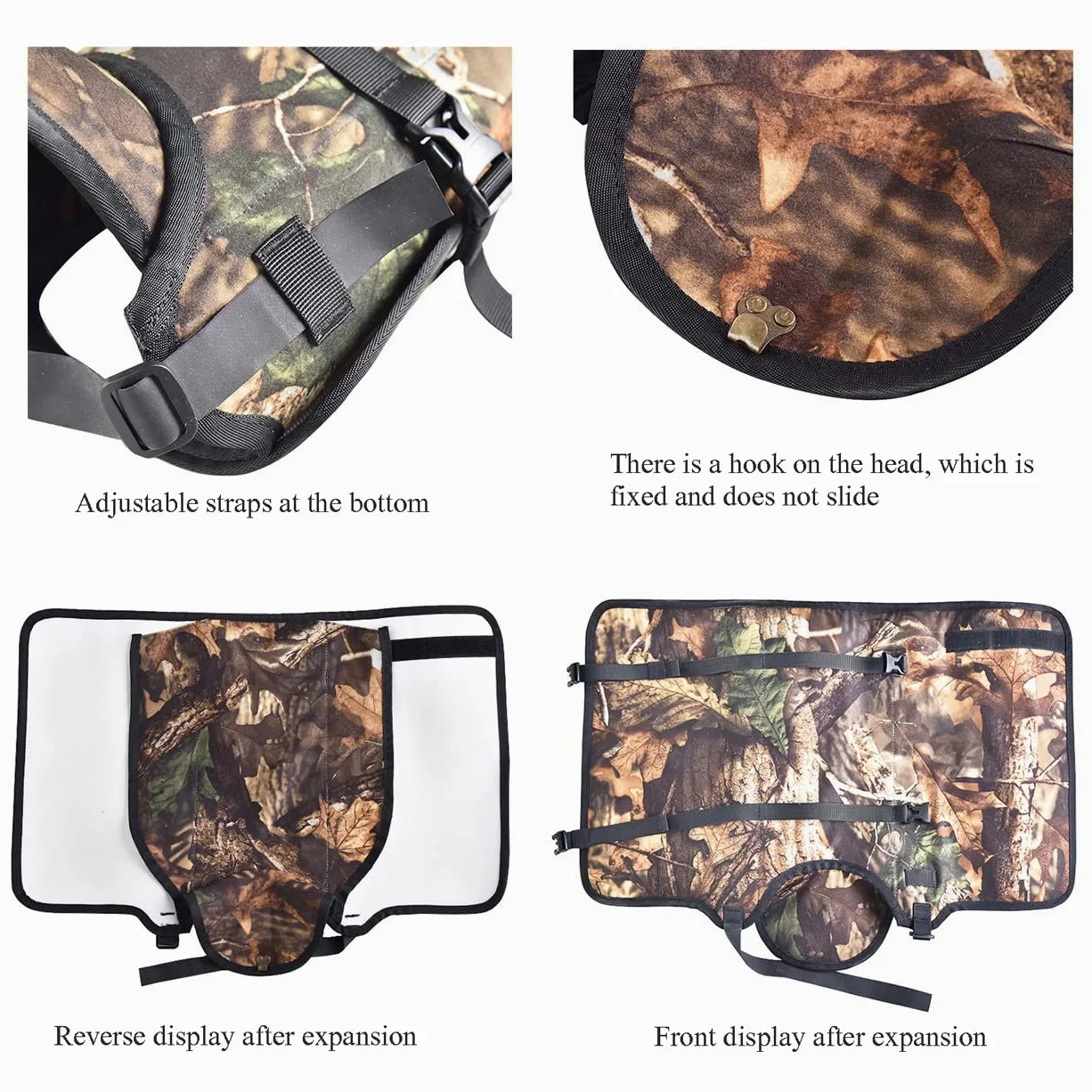 LANGWEI Polainas De Caza De Camuflaje, Polainas Impermeables Gruesas Ajustables para Botas De Nieve, Polainas De Serpiente Antidesgarro para Hombres, Mujeres, Caminar, Escalar, Esquiar