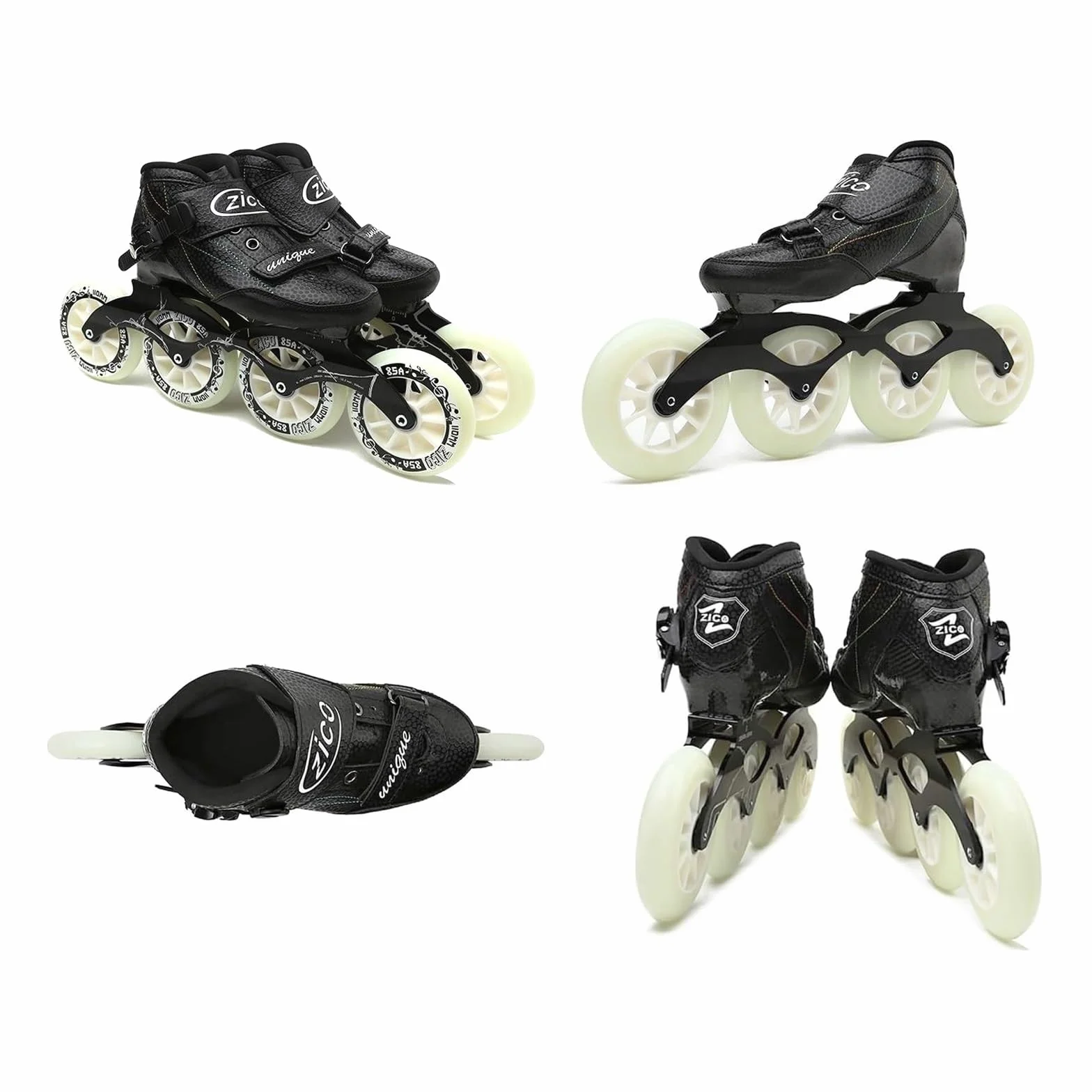 Patines De Velocidad En Línea Profesionales For Adultos, 4 Ruedas De 90-110 Mm, Una Sola Fila, Ajustables, Ligeros, For Principiantes Y Adolescentes, For Fitness, Unisex.