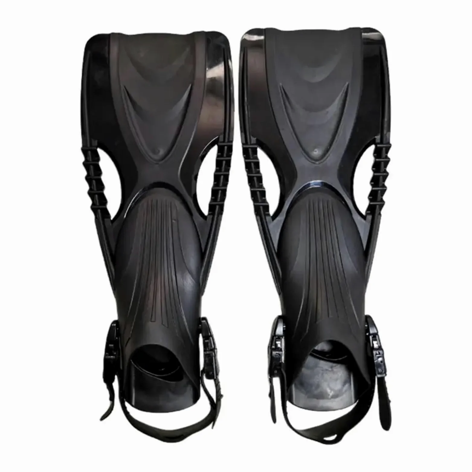 Aletas Buceo Aletas de natación for adultos, aletas de natación con hebilla ajustable for adultos, aletas de snorkel cortas for buceo, natación, talón abierto, viajes for hombres Aletas De Buceo(Black