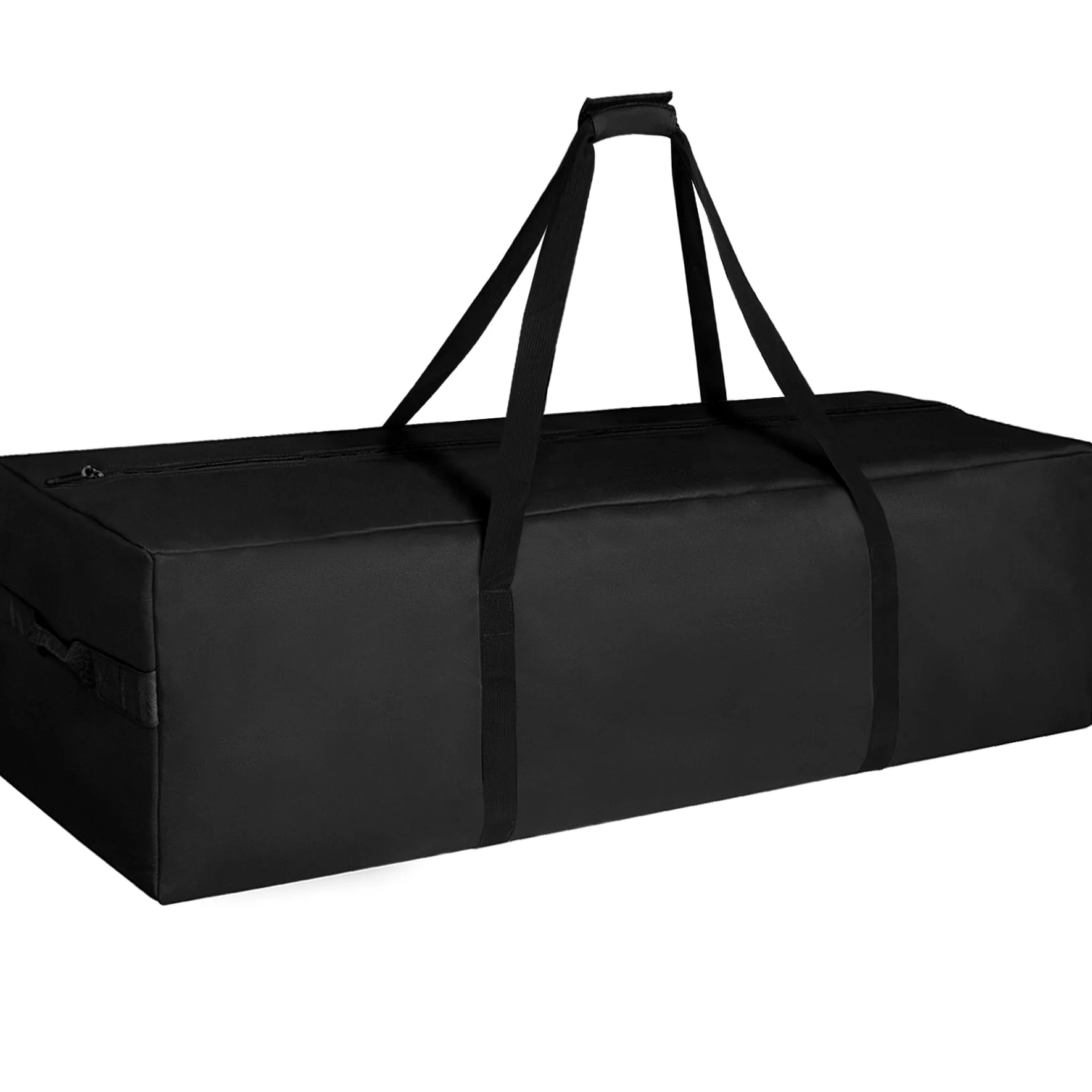 INFANZIA 334L Bolsa de deporte de gran capacidad para hombre y mujer, muy grande bolsa de viaje resistente al agua plegable con cierre de brillo mejorado, sólido y duradero, negro, Negro , 334L,