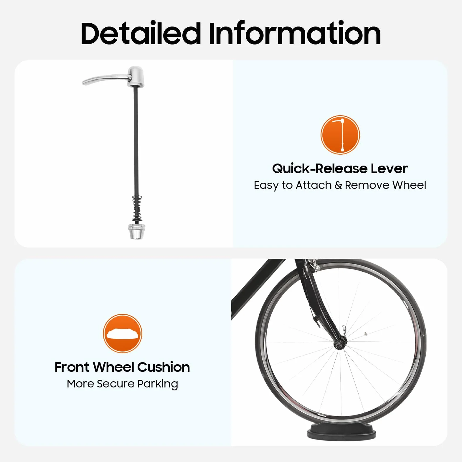 Rodillo de entrenamiento para bicicleta, 26 – 29 pulgadas, silencioso, hasta 150 kg, para interior y oficina