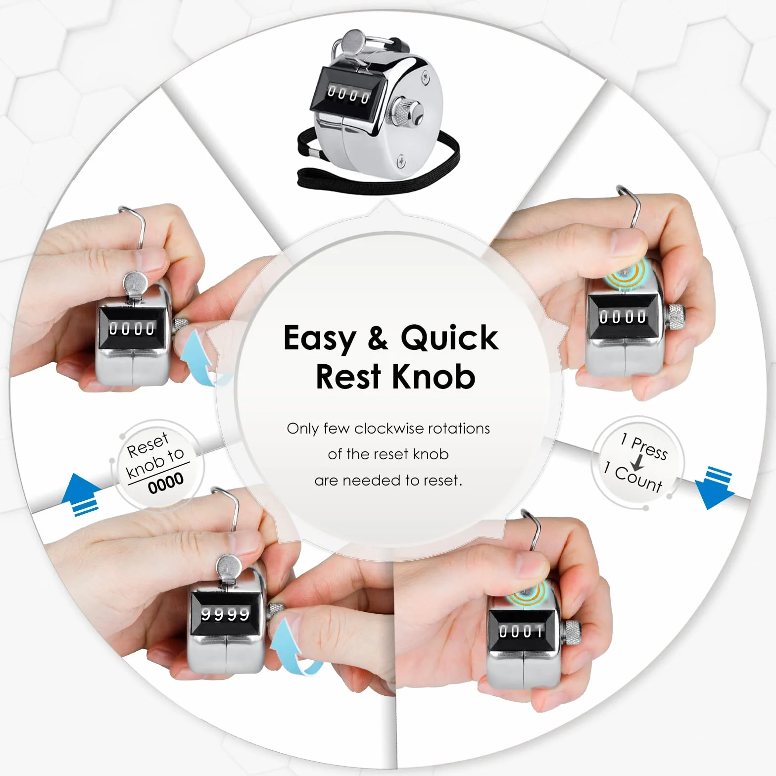KTRIO Metal Tally Counter