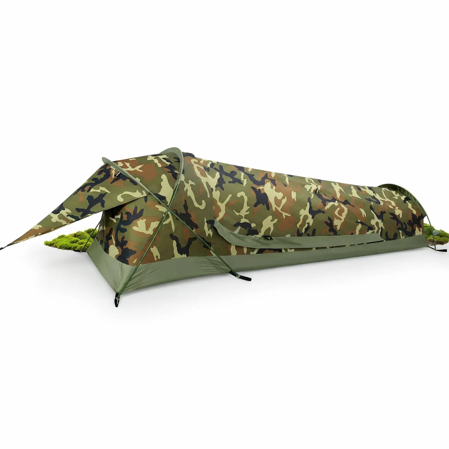 GEERTOP Saco de dormir ultraligero pequeño para 1 persona, tienda de campaña bivy impermeable y compacta, tienda de senderismo de montaje rápido, adecuada para senderismo, viajes con mochila, camping