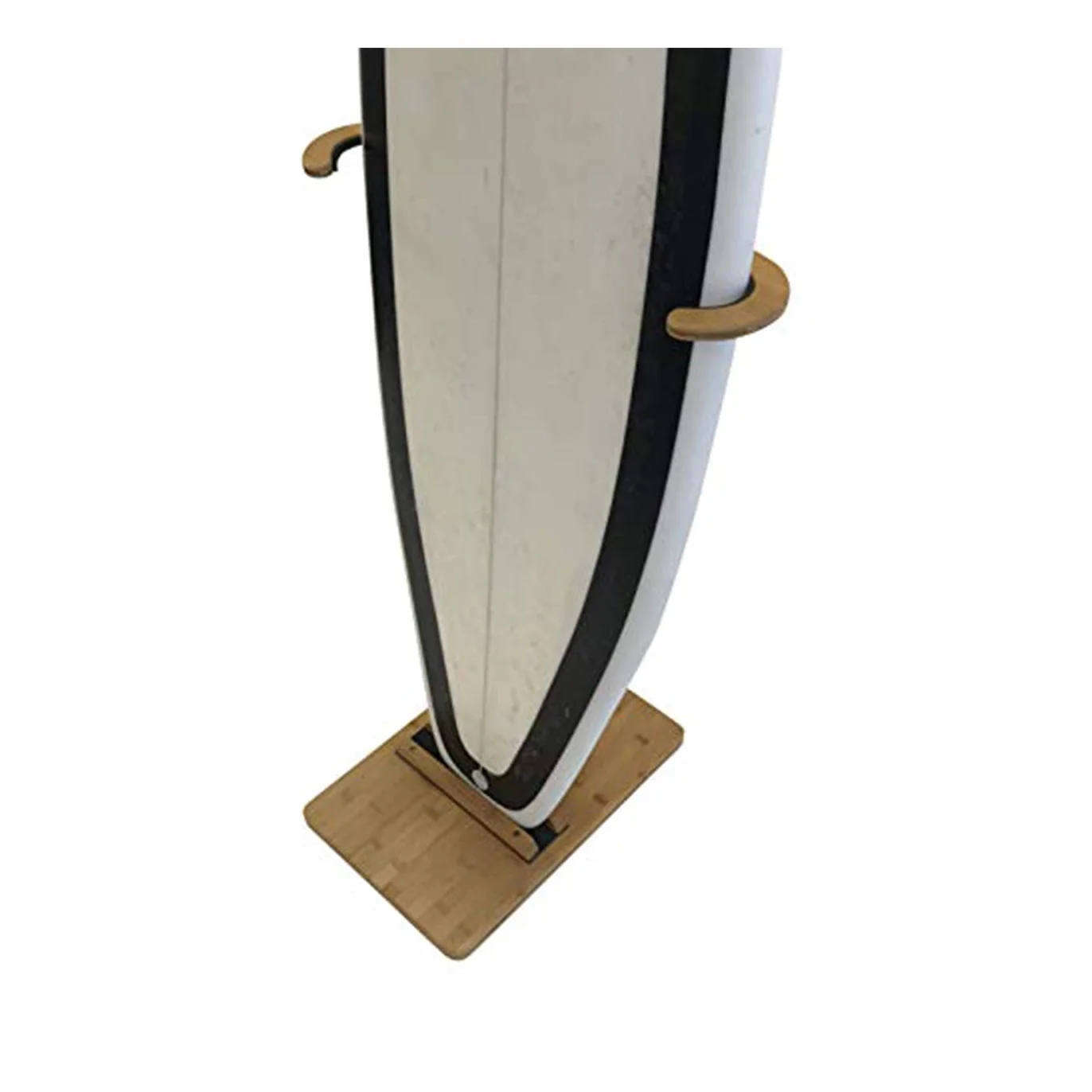 Pie de bambú para tablas de surf | Soporte para exponer tu tabla