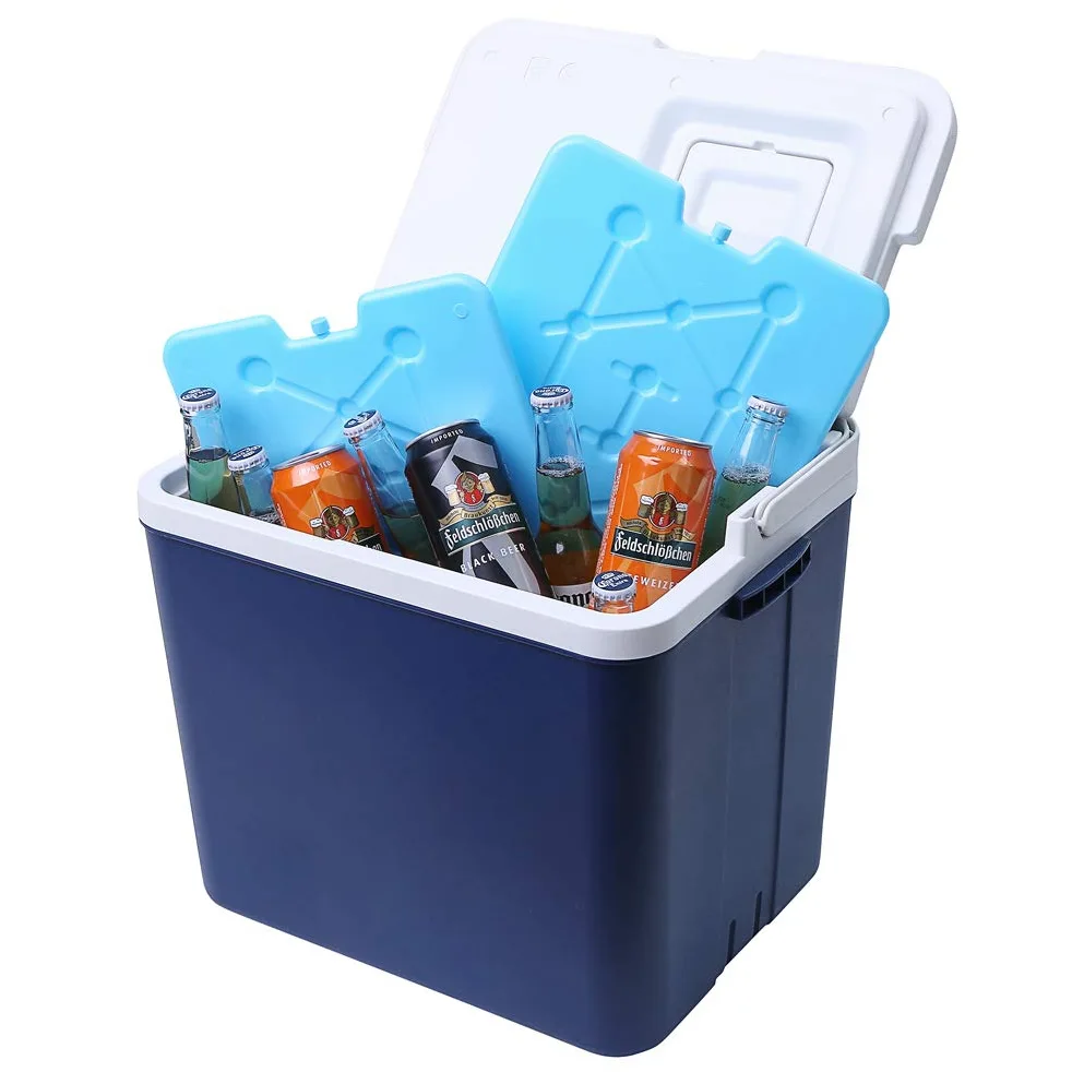 Paquetes de hielo grandes para enfriadores – 13 x 10 x 0.5 pulgadas – Hielo seco de larga duración y reutilizable, congelación rápida de 25 minutos, juego de 20