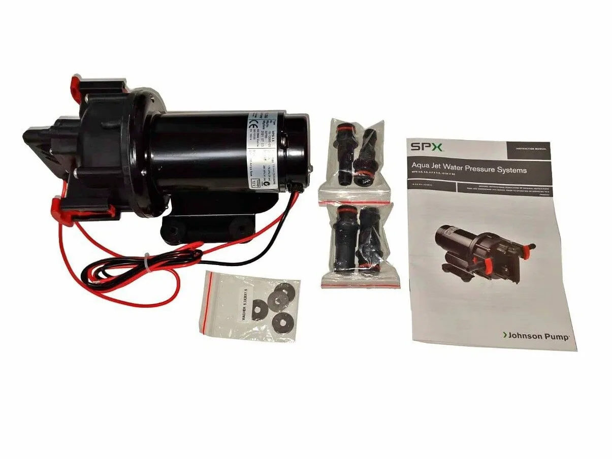 SPX FLOW AQUA JET WPS 2.4 GPM 24V BSP 2.8 BAR Johnson Bomba de agua 9 L/min - Instalaciones de agua a presión y bombas para limpieza de cubiertas, ducha, cocina, bomba de barco, bomba de yates