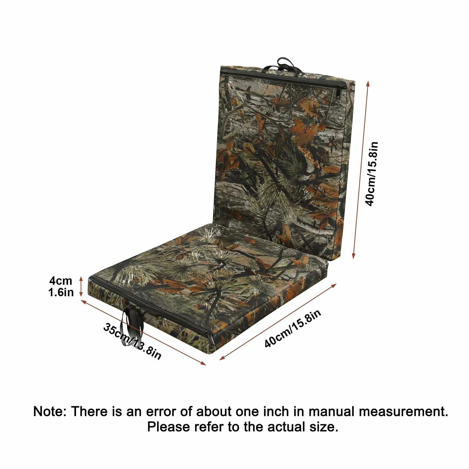 Asiento de Repuesto para Puesto de Caza Estilo Camuflaje - Cojín de Caza, diseño Grueso y cómodo, Accesorio para Silla de Exterior, cojí para Asiento de Puesto de | Cojín de Camping con Tela de