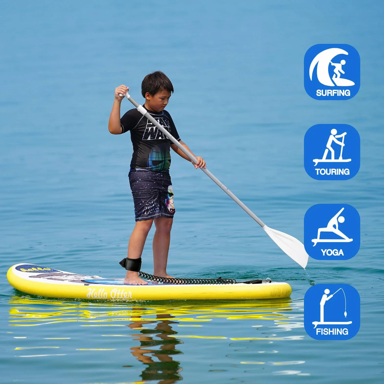 Tabla Paddle Surf Hinchable con Accesorios, Stand Up Paddle Board para Adultos y Jóvenes