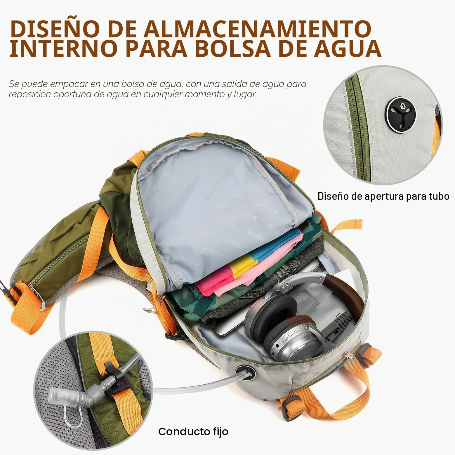 Geila Mochila de senderismo de 40 L, mochila impermeable para acampar al aire libre, senderismo, ciclismo, senderismo