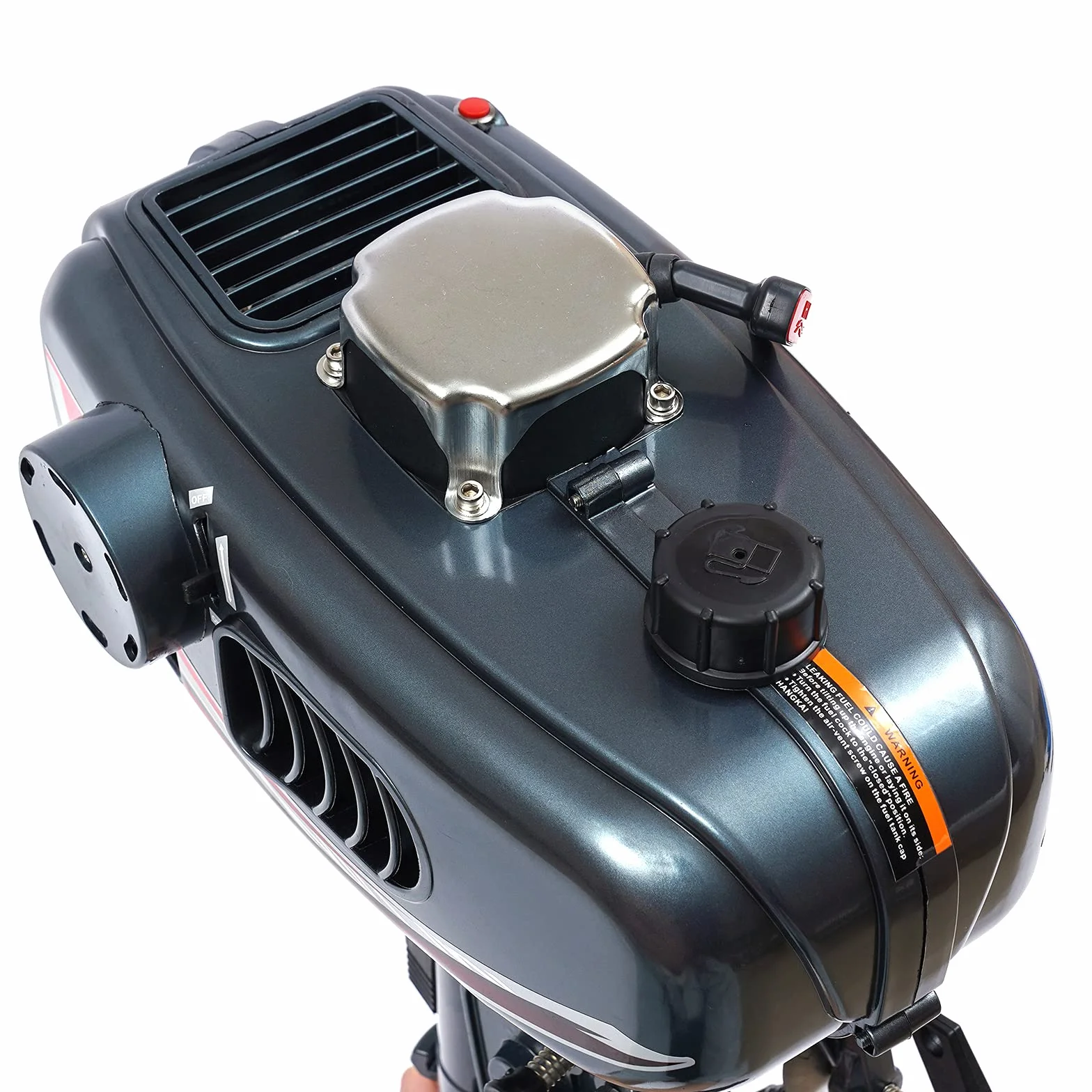 Motor fueraborda de gasolina de 2 tiempos, motor fueraborda con refrigeración por agua de 3,5 HP y CDI Heavy Duty inflable barco de pesca, motor fueraborda para barco Dinghy