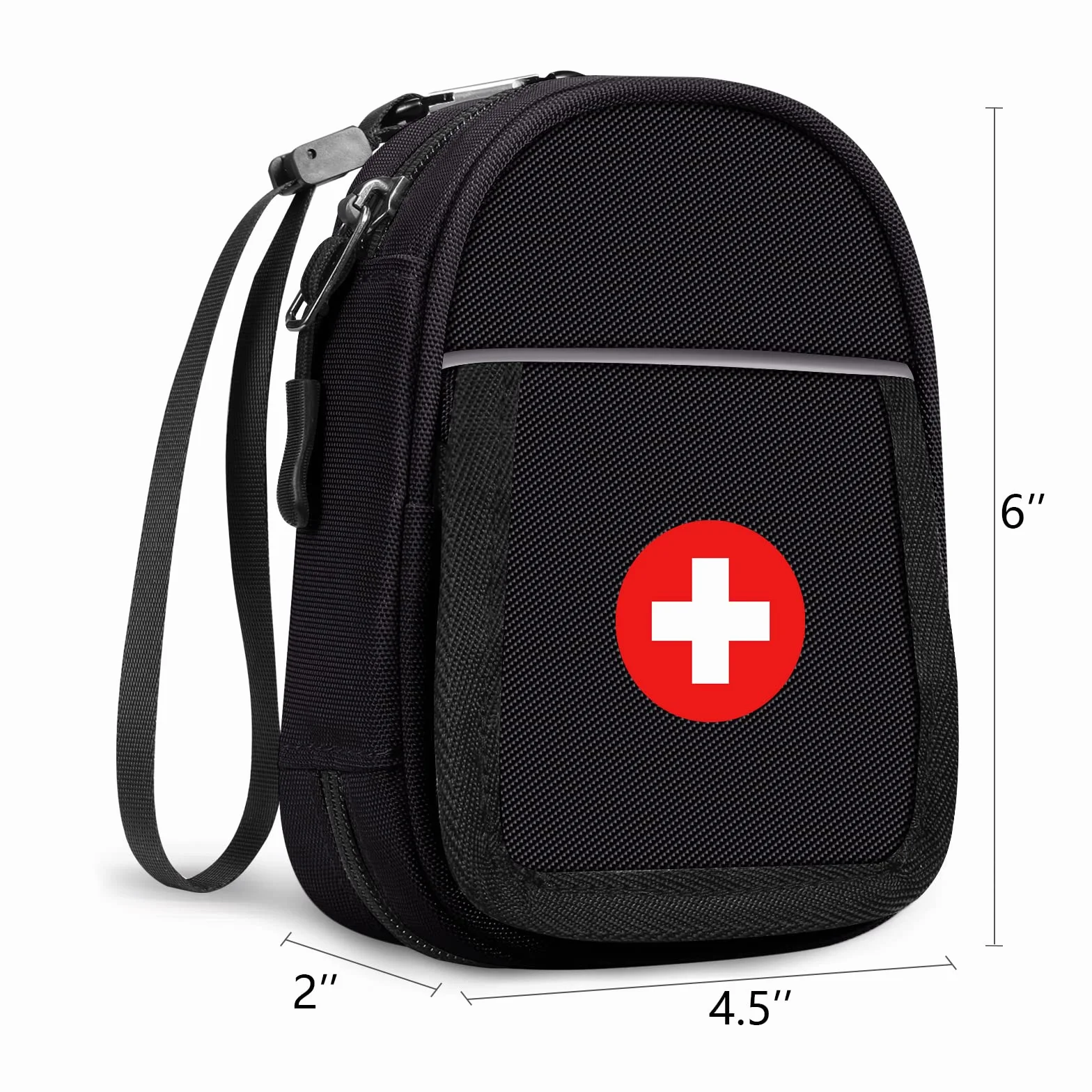 SITHON Bolsa de Medicamentos Aislada, Organizador para Auvi Q, Spray Nasal, Inhalador, Accesorios Médicos, Negro