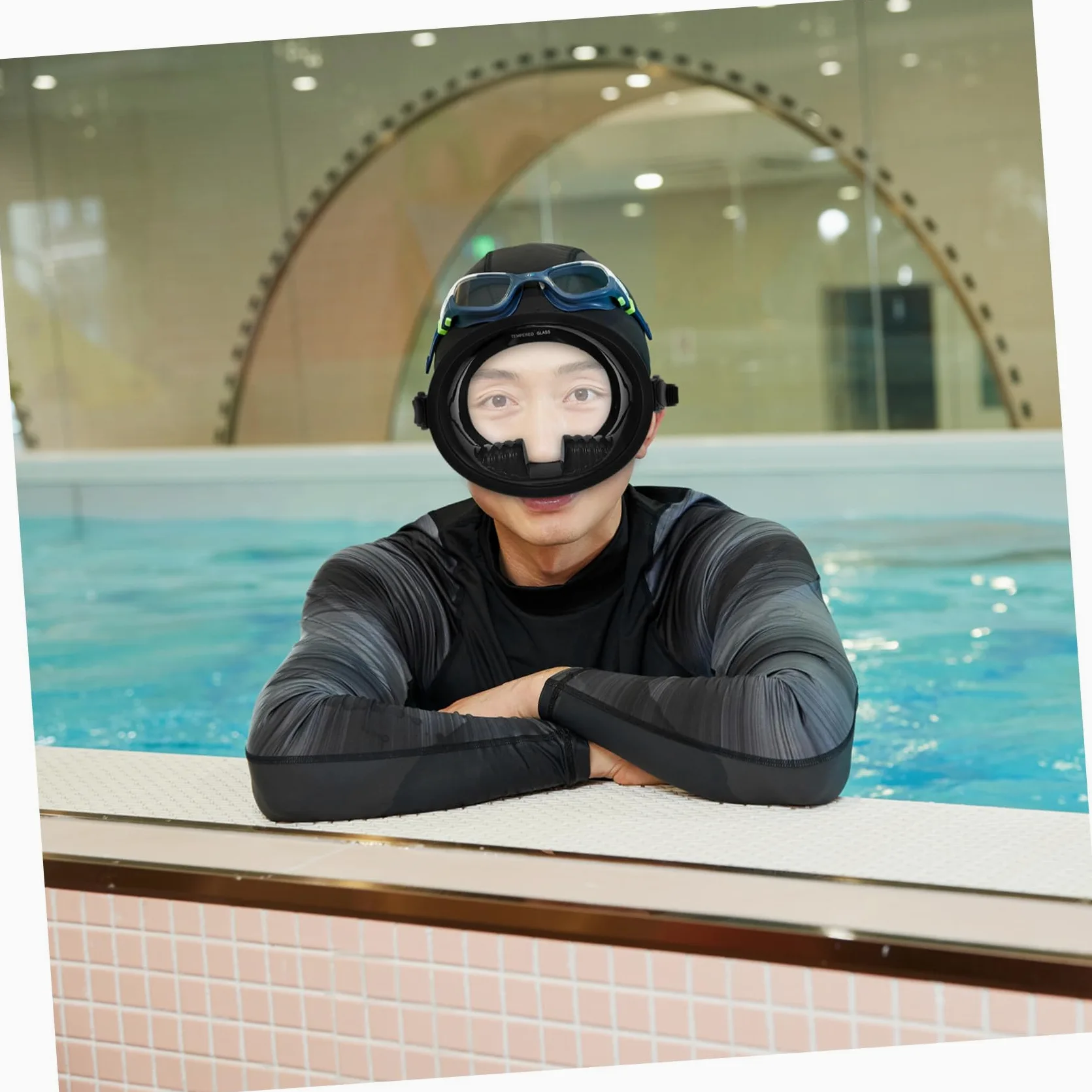 Gatuida Gafas de Buceo con Campo de Visión Amplio Alimenticio Lente de Vidrio Templado Cómodas y Duraderas para Adultos para Snorkeling y Natación