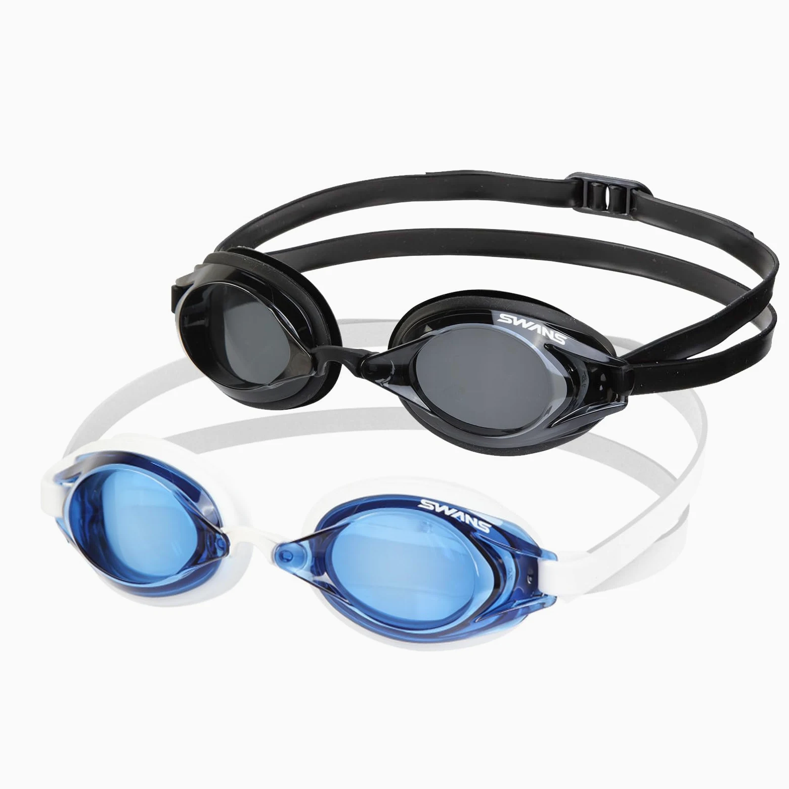 Swans SR-2NEVOP SMBK S-7.00 Optic Racing Gafas de Natación Gafas Piscina, Lente S-7.00, Smor Black
