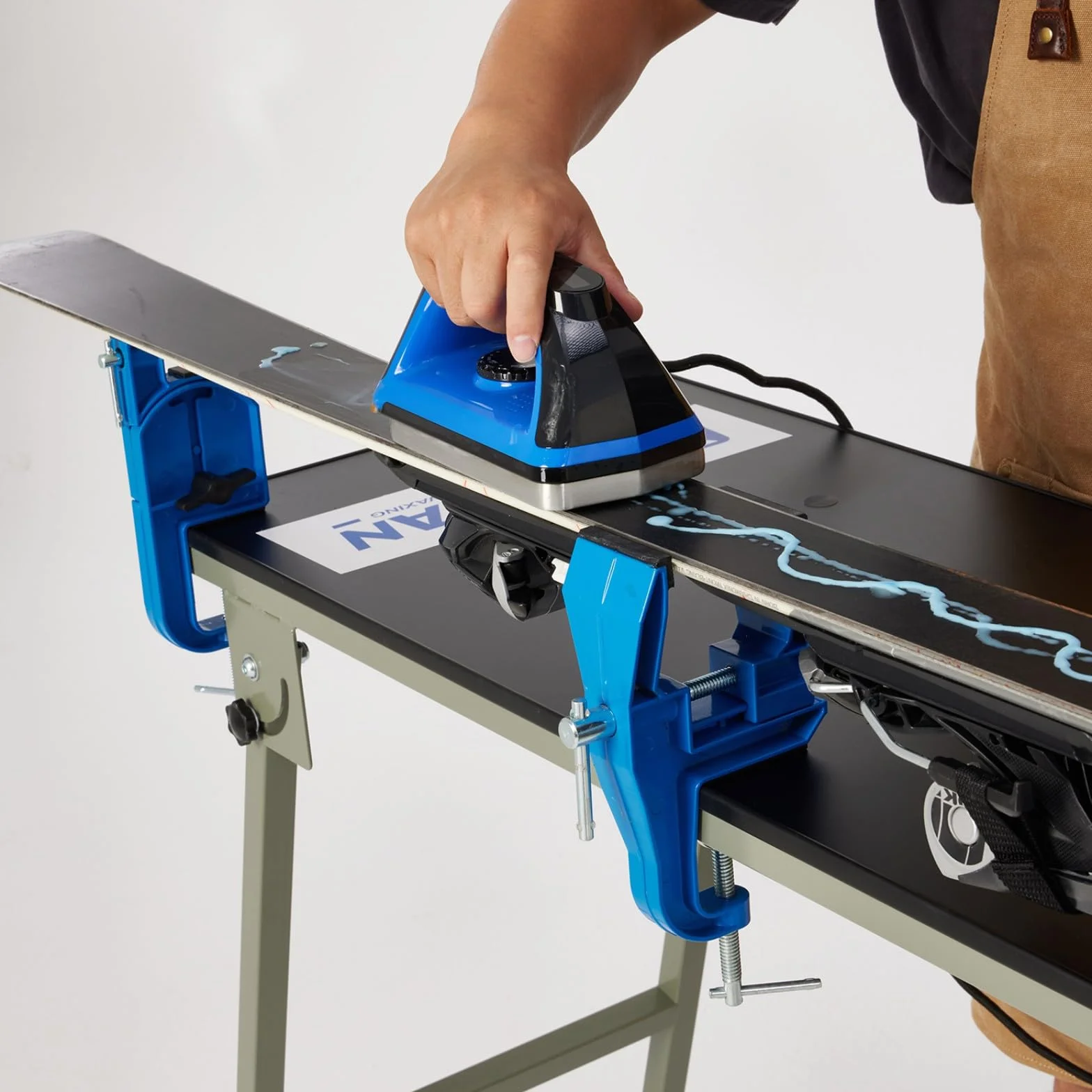 XCMAN Plancha de cera para esquí y snowboard 800W 120V