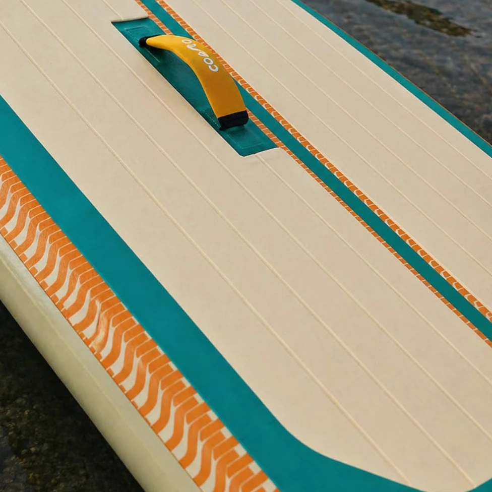 Coasto – Sup Stand Up Paddle Inflable Coasto Flip 11'5 – PB-CFLIP115-348x81x15 cm Dropstitch Woven – Paquete Completo – Paleta Leash Bomba Bolsa de Transporte – hasta 150 kg – Naranja