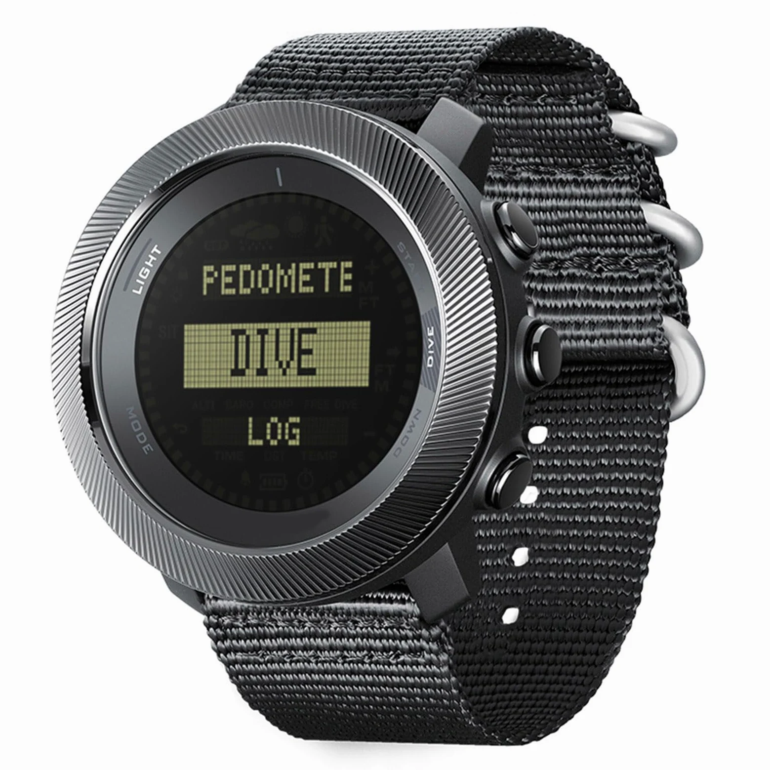 Cuifati Reloj de Buceo con Computadora, 100 M Resistente Al Agua con Brújula Altímetro Barómetro, Hora Mundial, Cronómetro, Relojes Profesionales para Nadadores, Buceadores, Vela,