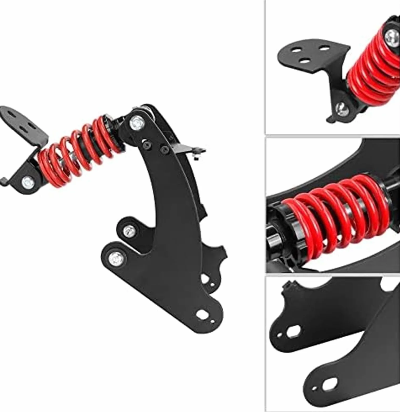 Suspensión Trasera for Patinete eléctrico Xiaomi Pro Pro2, Amortiguador Trasero, Juego de Horquilla - Pro/Pro2 Rojo Resorte de suspensión Delantera para patineta(Red 80mm for M365+1S)