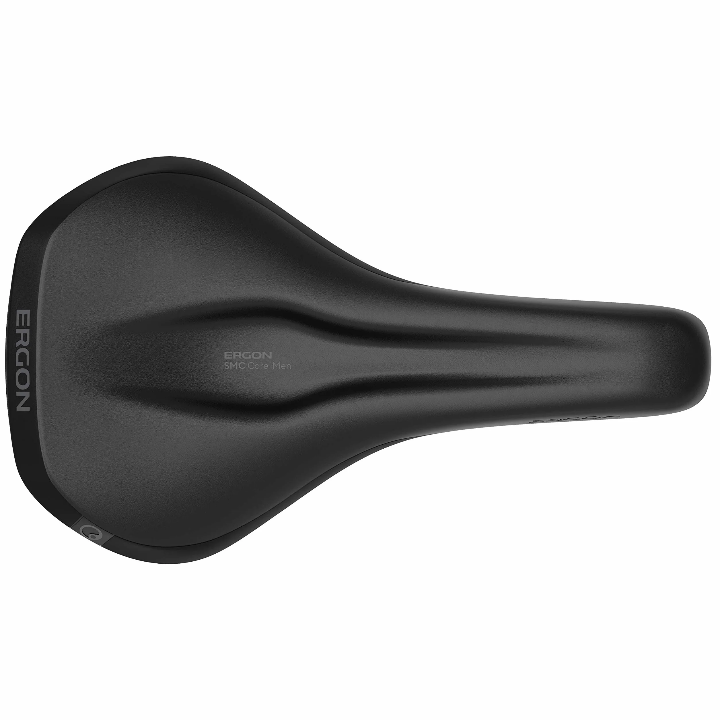 Ergon SMC Core Men's Bike Saddle, Ergonomic, Mountain MTB/Touring, Innovative Floating Seat, (1) Saddle, Black, 2 Sizes