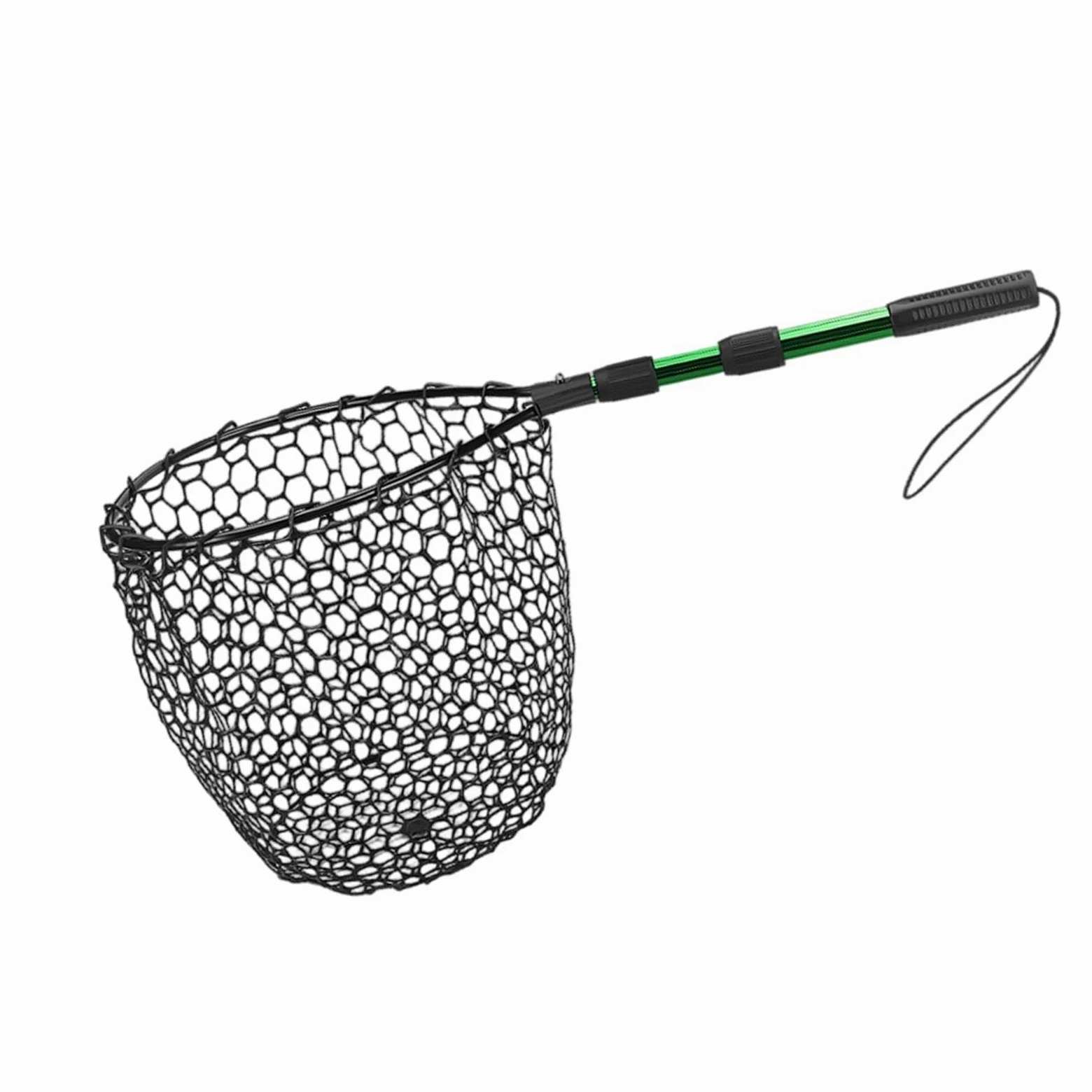 Red de pesca telescópica plegable, barra de aluminio resistente a la corrosión, malla suave para pesca profesional, red de pesca compacta