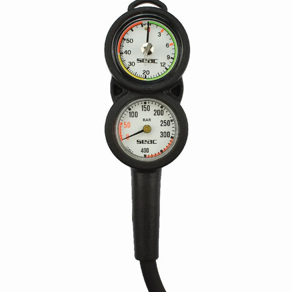 SEAC Consola 2 Spg y medidor de Profundidad, Negro/Rojo, Negro/Rojo