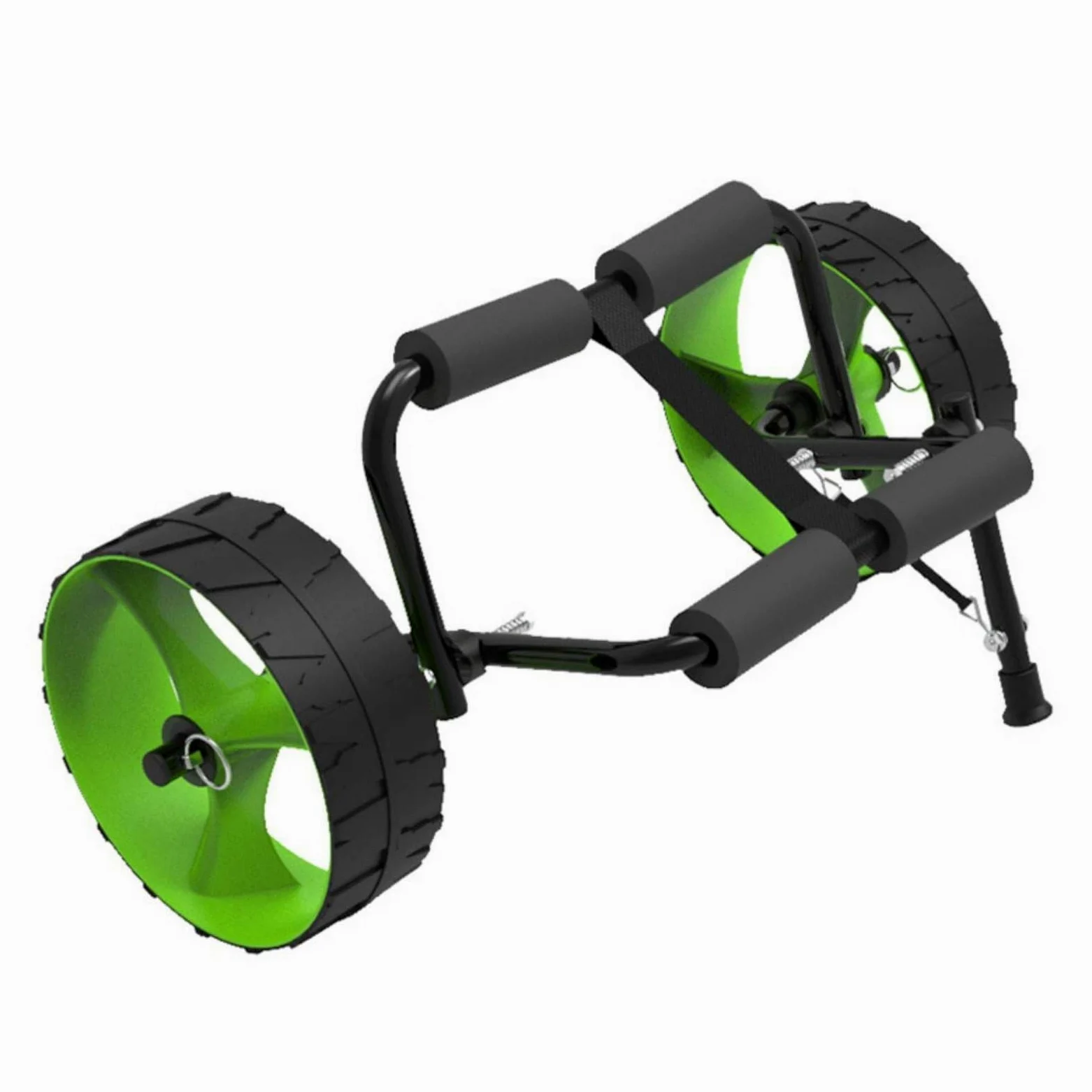 predolo Carro de Kayak Plegable Carrito Remolque Transporte Soporte con Ruedas Anchas Marco de Aluminio Plegable Compacto y Resistente Adecuado para Movimiento Desde Coche hasta