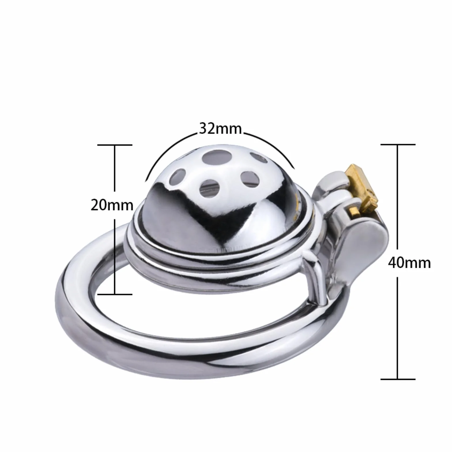 Jaula de Seguridad de Acero Inoxidable para Hombres Anillo de Arco