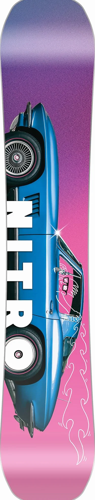 Nitro Tabla de Snowboard para Hombre Cheap TRILLS BRD & Cheap TRILLS Wide BRD '25, Freestyleboard, Twin, Flat-out Rocker, Urban, pies Grandes