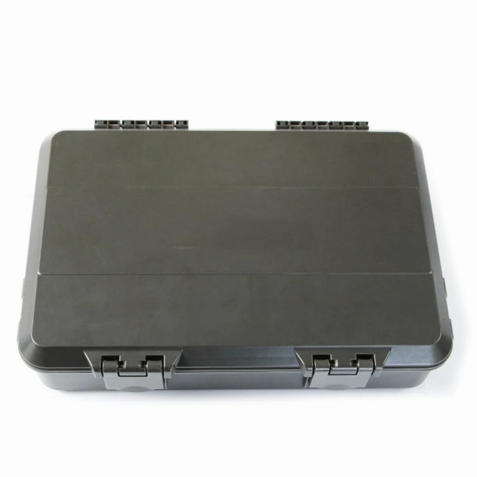 Caja de aparejos de pesca, caja de almacenamiento de pesca de carpa, caja de aparejo con escala, organizador de múltiples compartimentos para anzuelos y cebos, juego verde 2 en 1 para