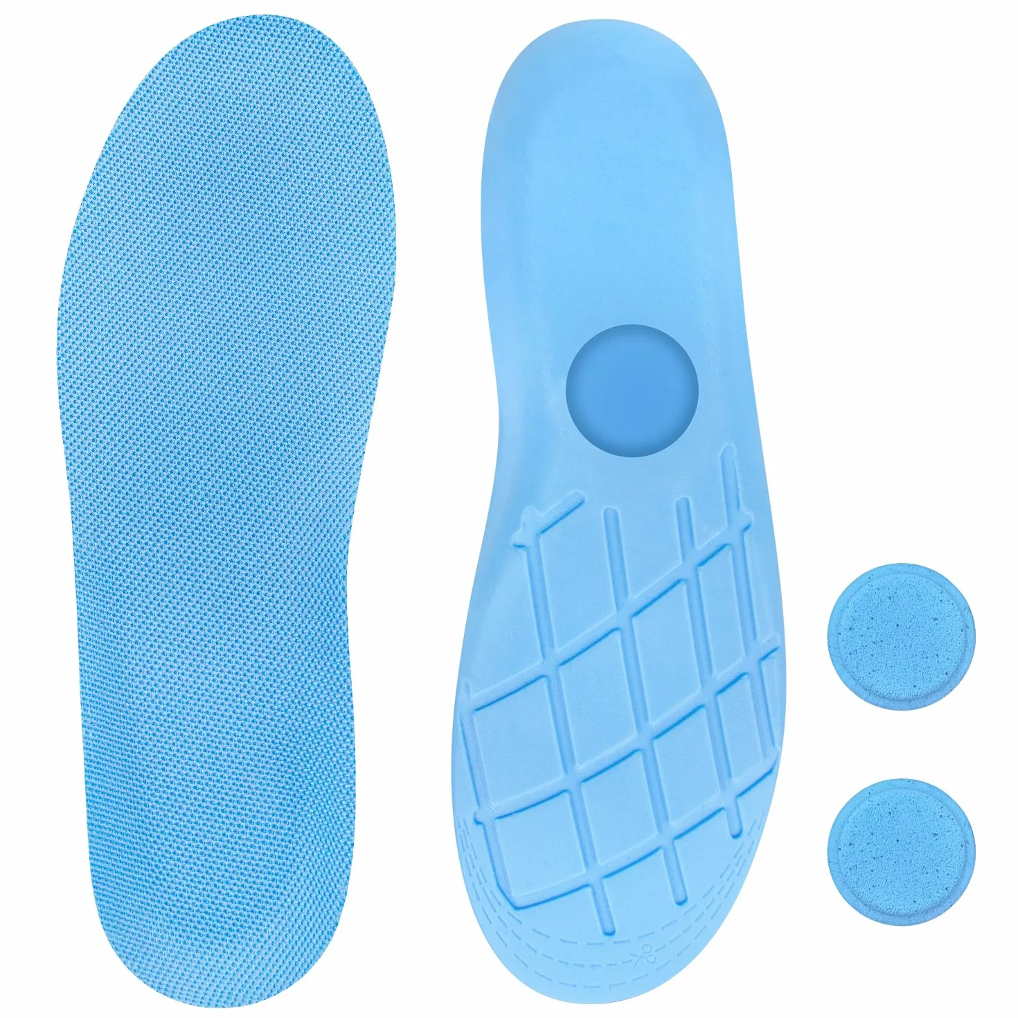 Endoto Plantillas para Airtag para Zapatos, Shoe Insoles Plantilla para Air Tag Holder - Azul, 170mm