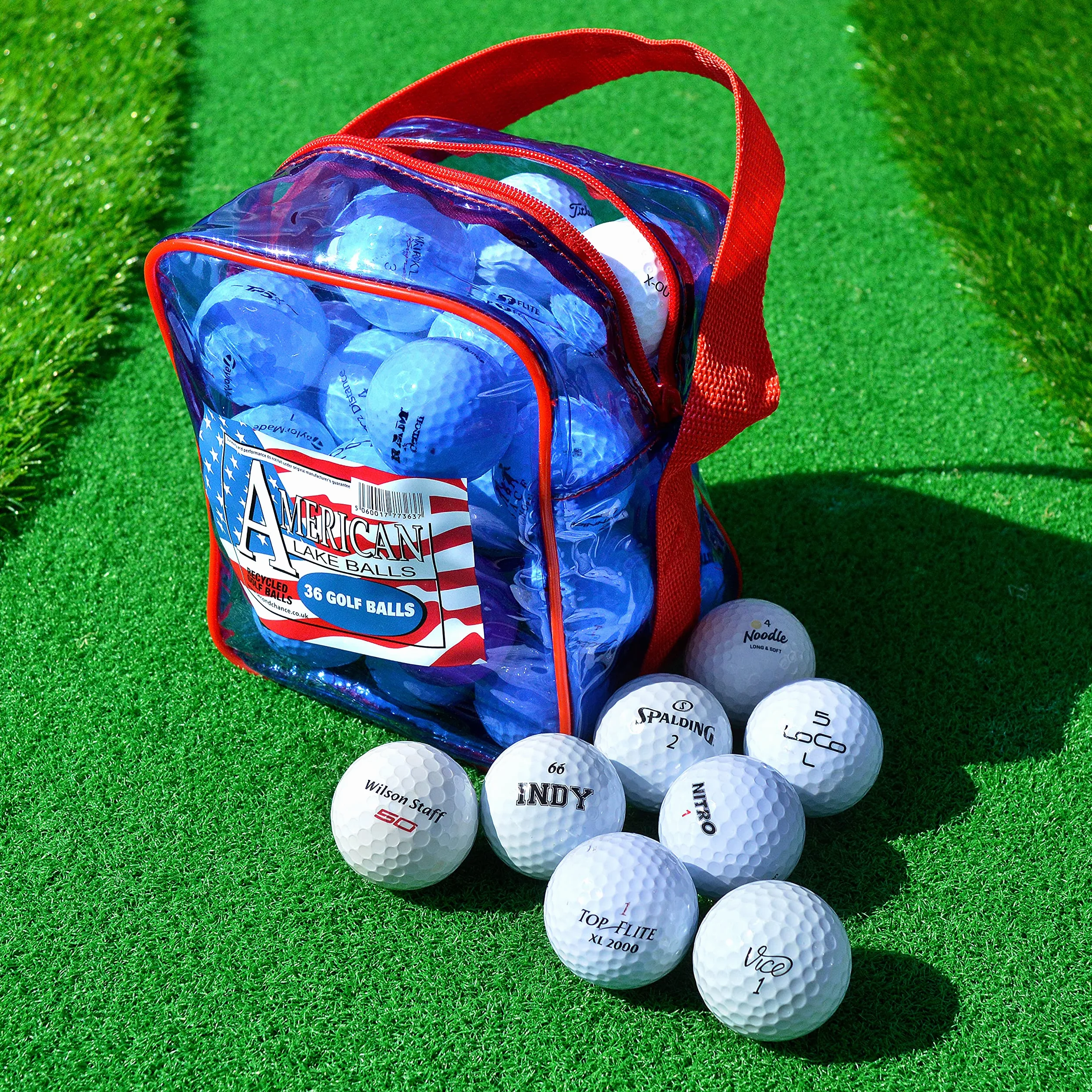 Second Chance 36 Pelotas de Golf con Bolsa de Almacenamiento