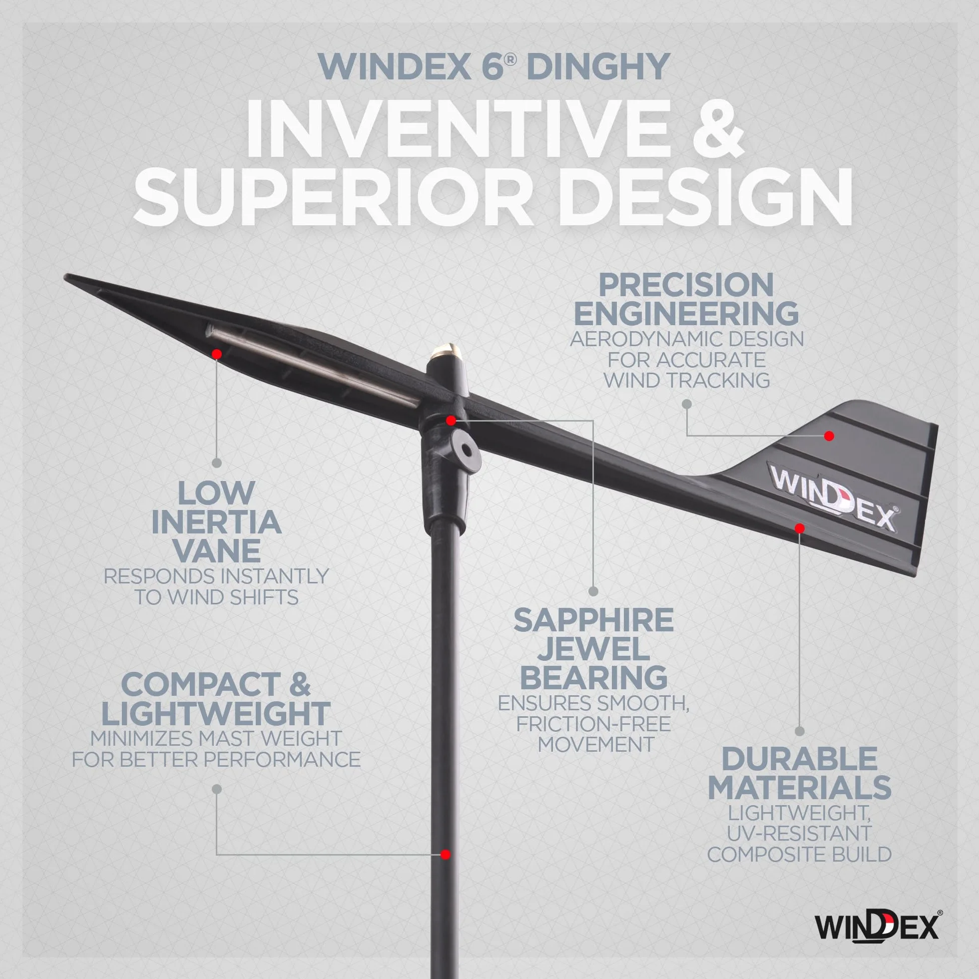 Windex 6 Dinghy - Indicador de dirección del viento