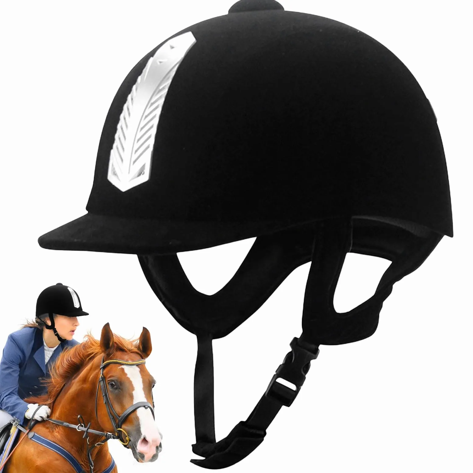 Sombrero para Montar a Caballo,Sombrero de Seguridad Ecuestre,Gorro Ajustable para Montar a Caballo para Hombres y Mujeres - Gorros de Seguridad para Jinetes ecuestres Transpirables para