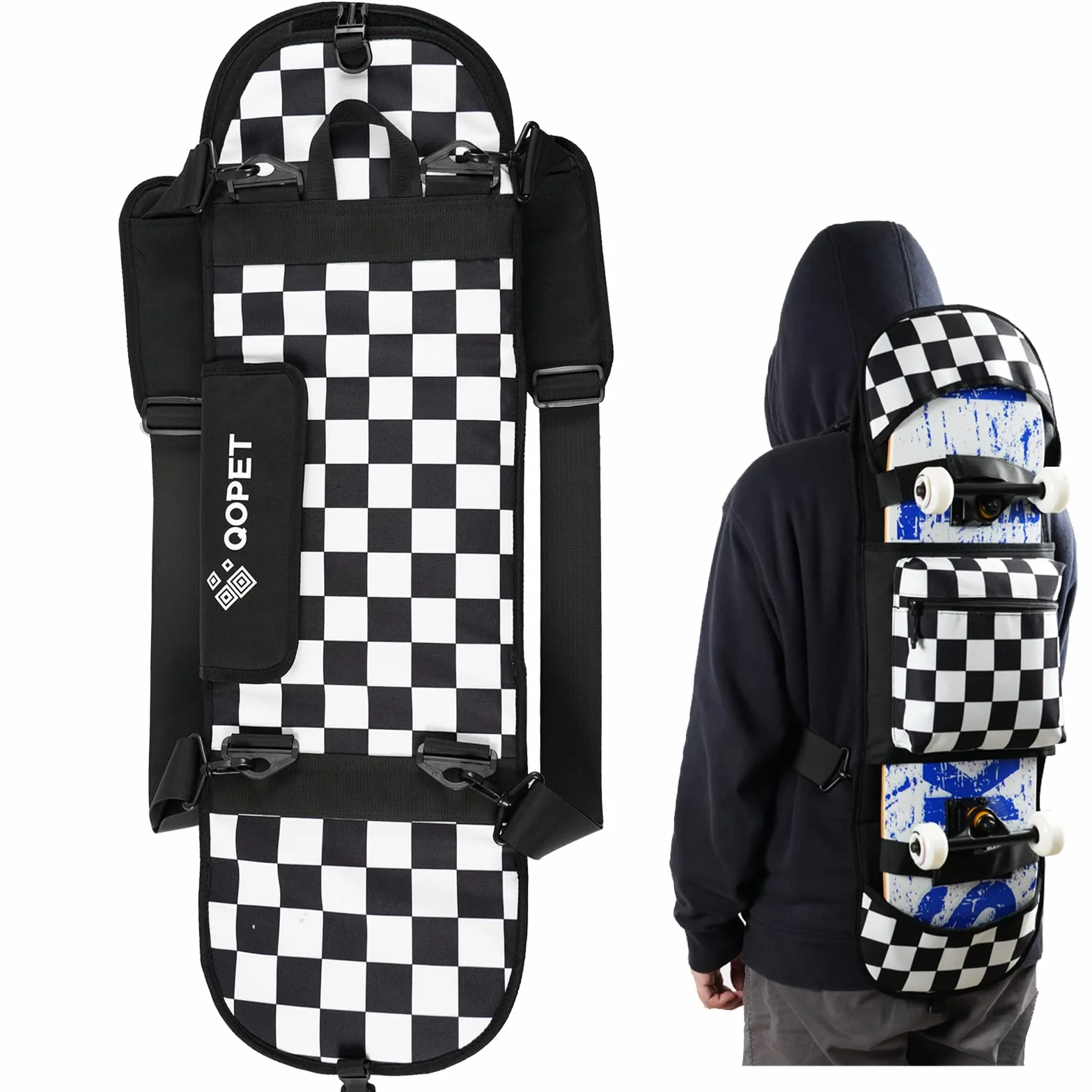 Bolso para patinetas de Oxford 900D acolchado, bolsa para patinetas Cruiser, bolsa para patinetas eléctricas, mochila impermeable para patinar