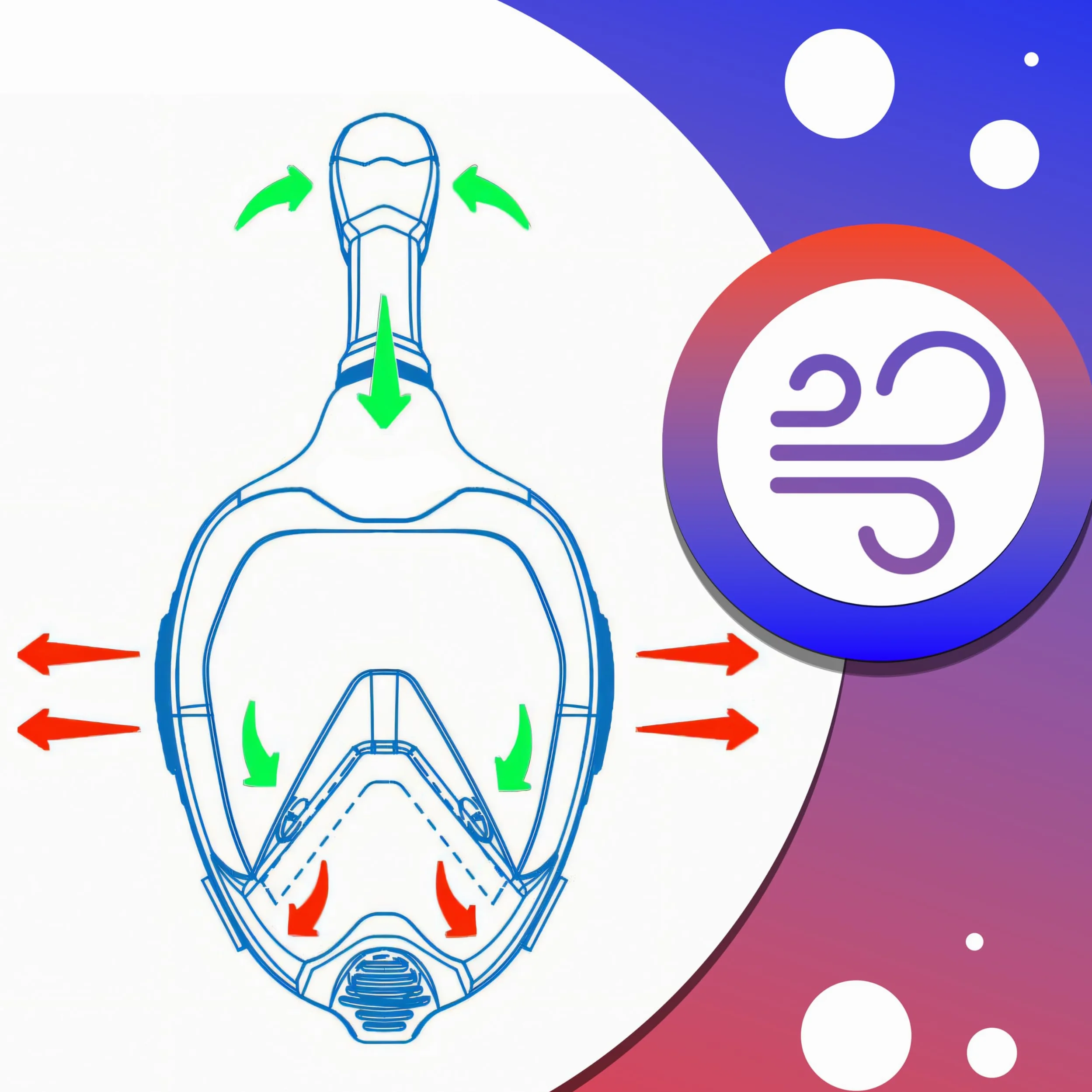 Retoo Máscara de esnórquel, máscara completa para adultos y niños, tecnología L XL, antivaho, antifugas, máscara completa con campo de visión de 180°, gafas de buceo con cámara de ajuste, set de